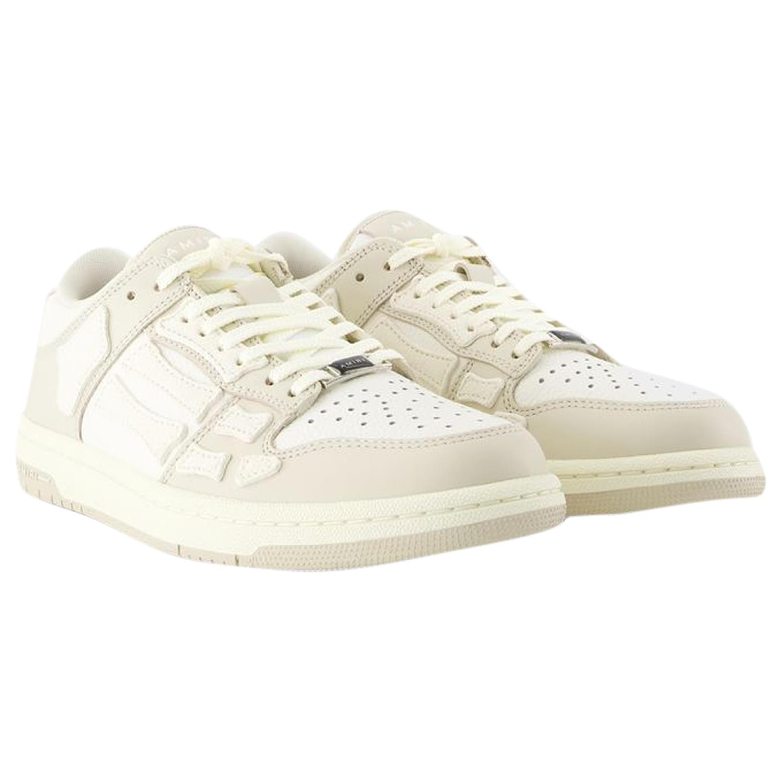 【個性を放つ】AMIRI Skel Top Low スニーカー ベージュ AMIRI Skel low-top sneakers for Women - Beige in KSA | Level