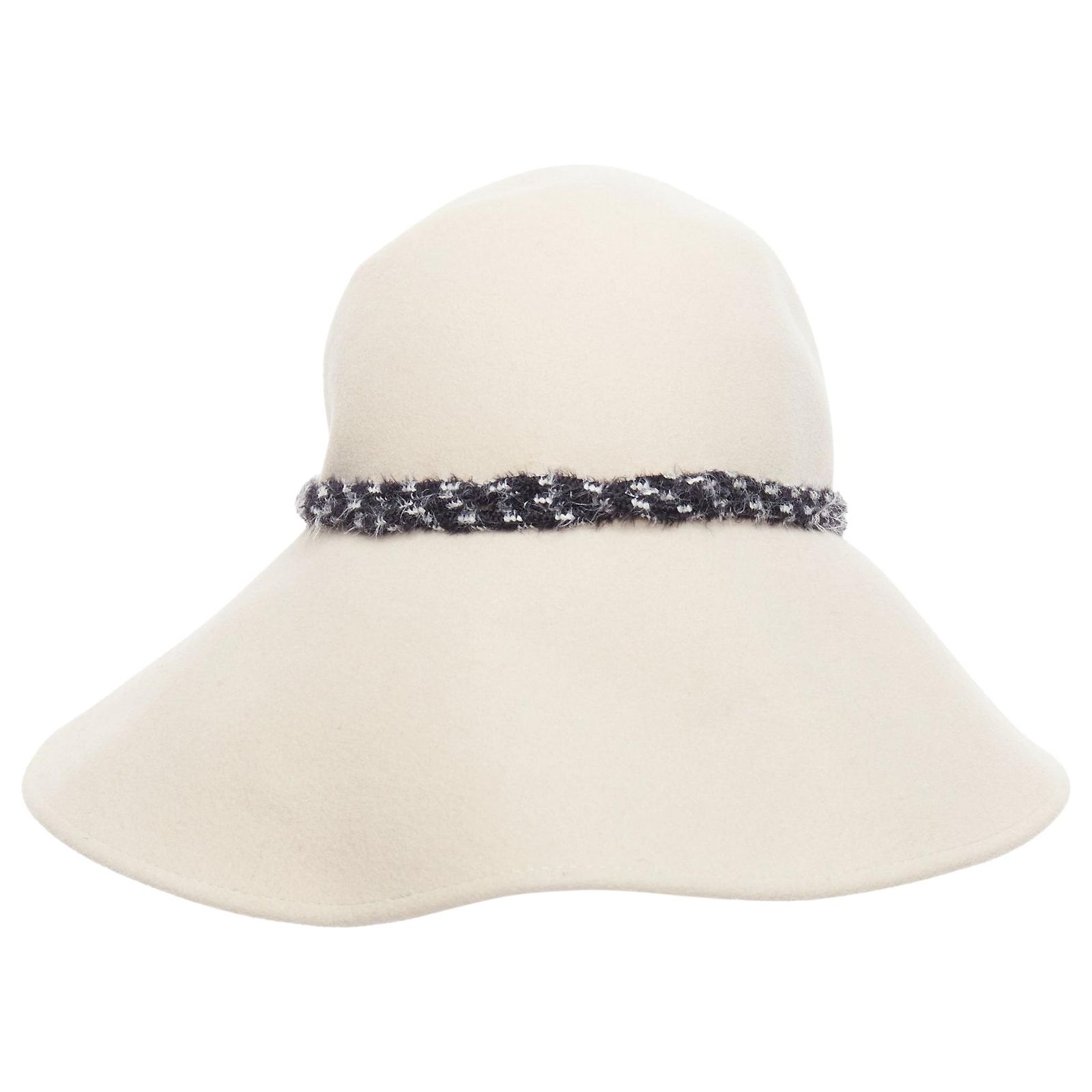 Maison Michel Visor Hat in Beige Wool Maison Michel Beige Panama Wicker ref.2273178 - Joli Closet main image 2