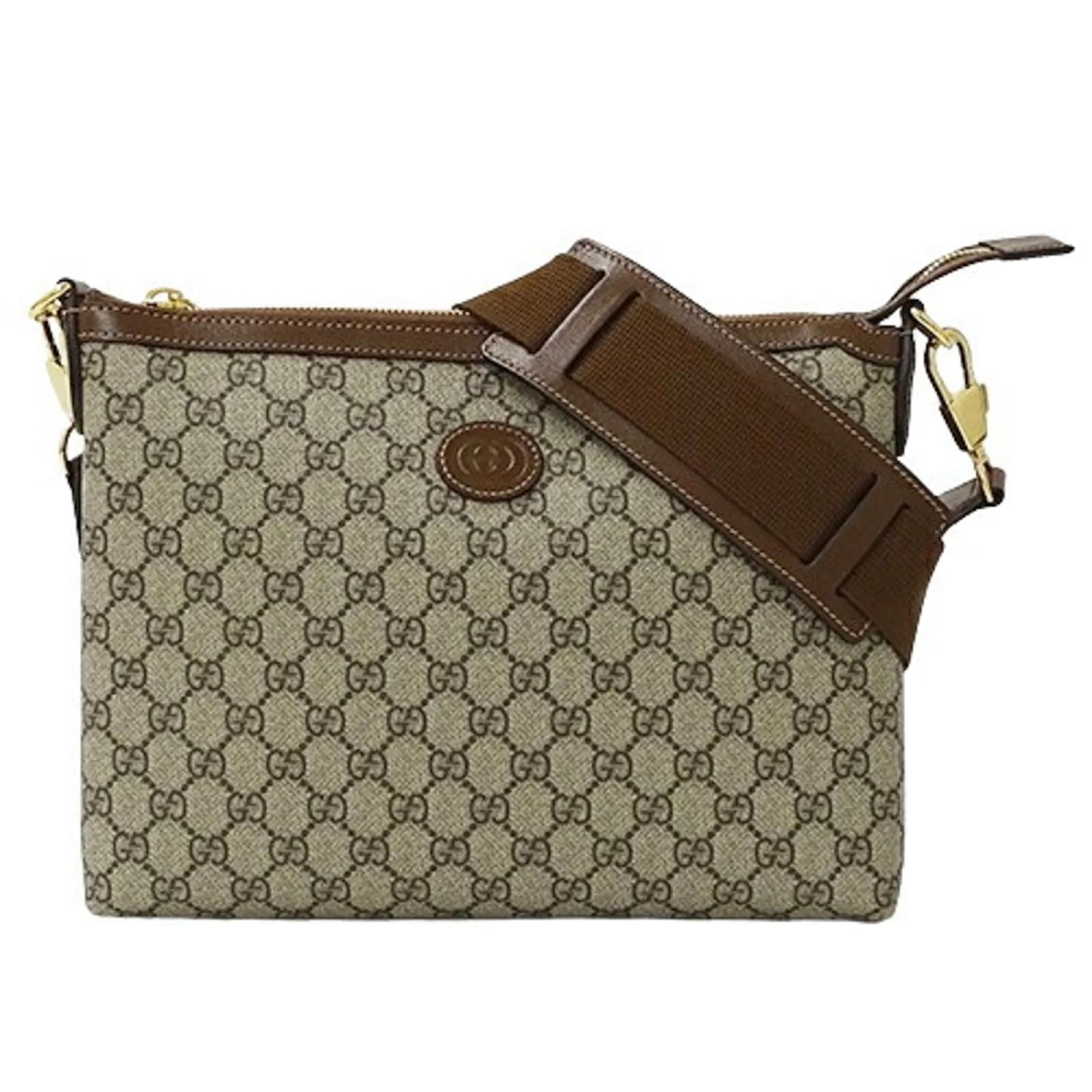 Gucci GG Supreme Shoulder Bag Brown Cloth ref.1756862 - Joli