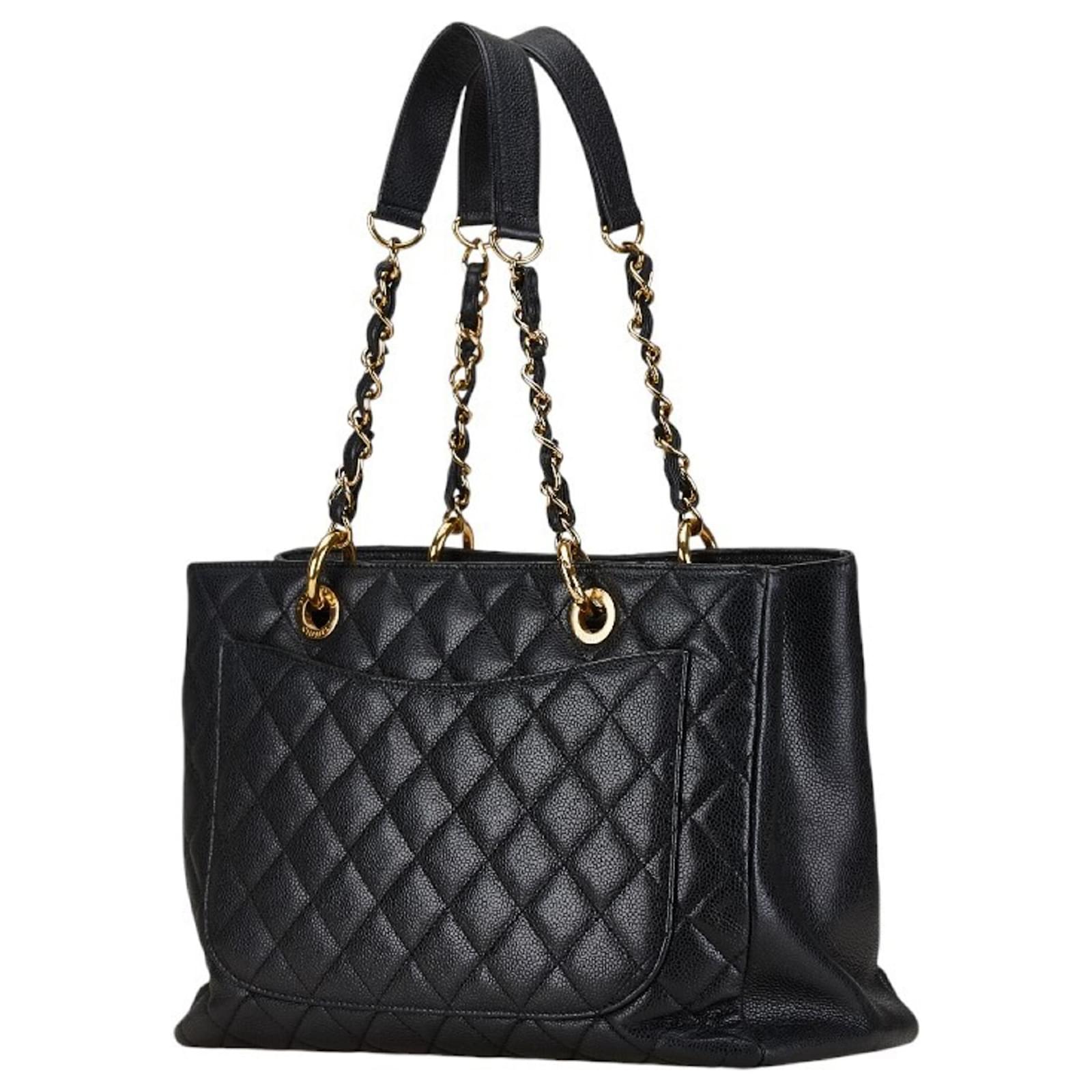 Chanel Matelasse Coco Mark Tote Bag Schwarz Leder ref.1760379 Joli Closet