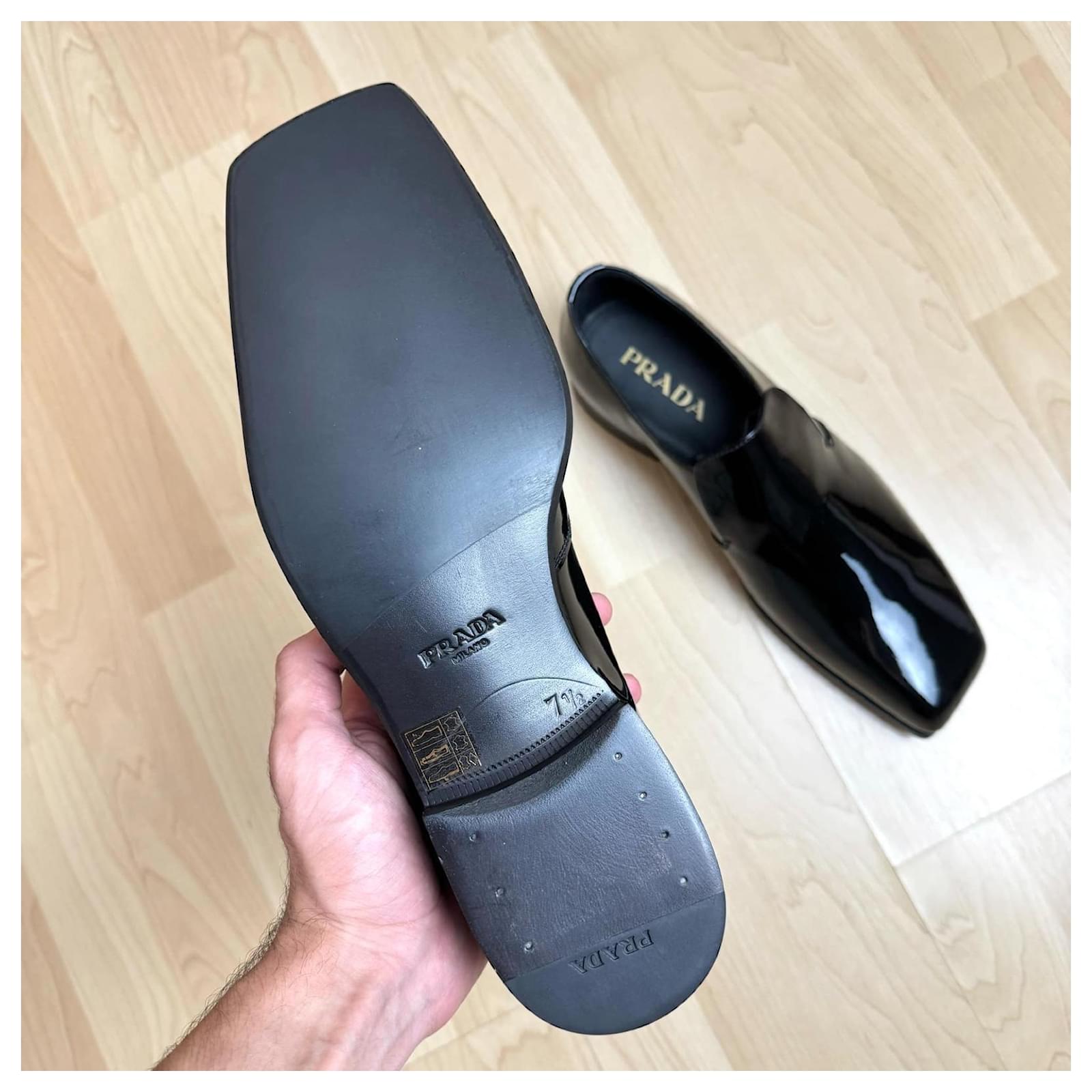 prada archive square toe shoes prada archive Loafer square Pointed toe