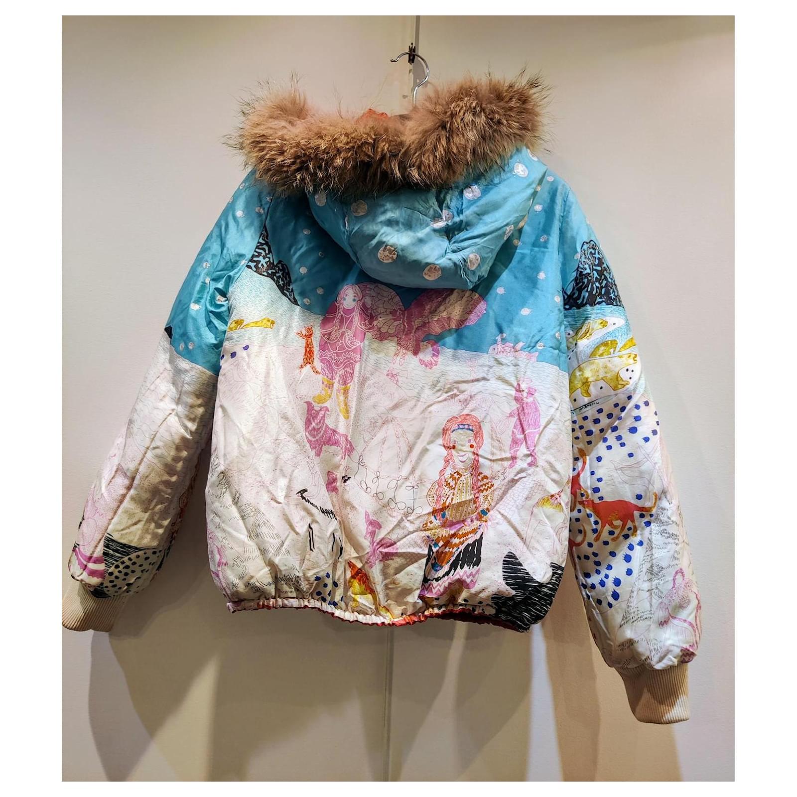 Reversible silk down jacket Tsumori Chisato Red Multiple