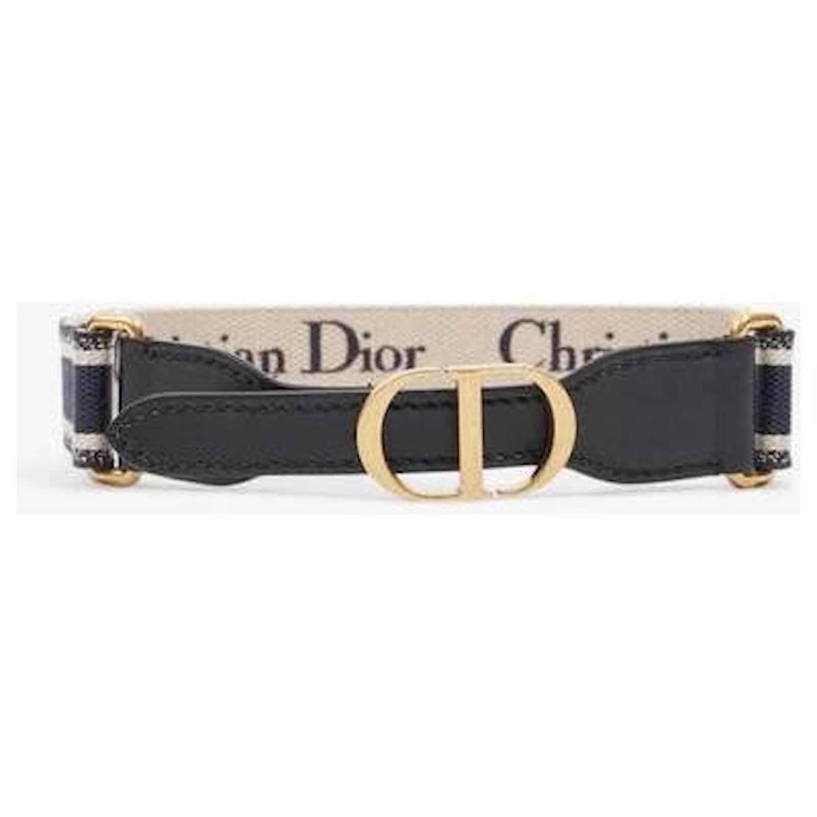 Christian Dior ベルト ベージュ ネイビー Christian Dior ベルト ベージュ ネイビー