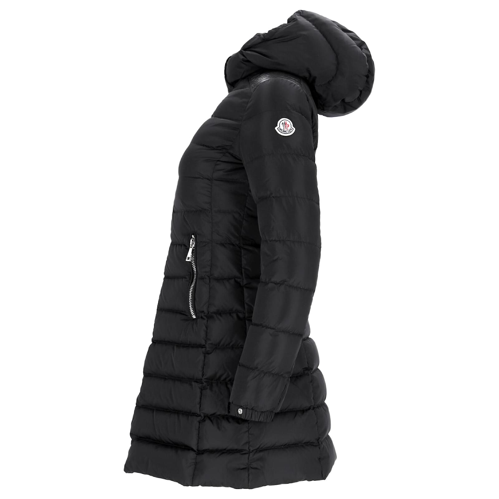 Moncler Orophin Down Puffer Jacket in Black Polyamide Nylon ref