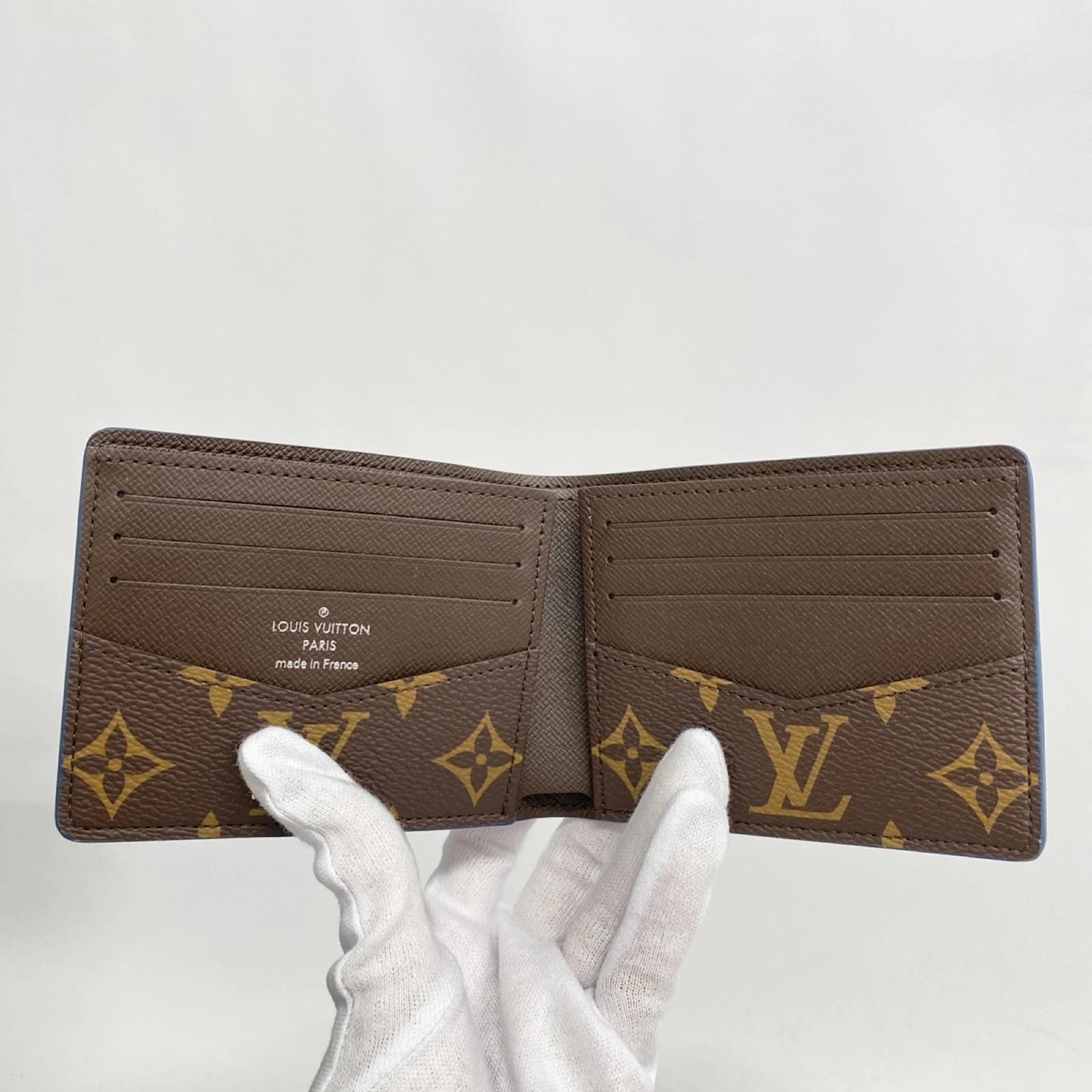 Louis Vuitton Monogram Portefeuille Slender Wallet Blue ref