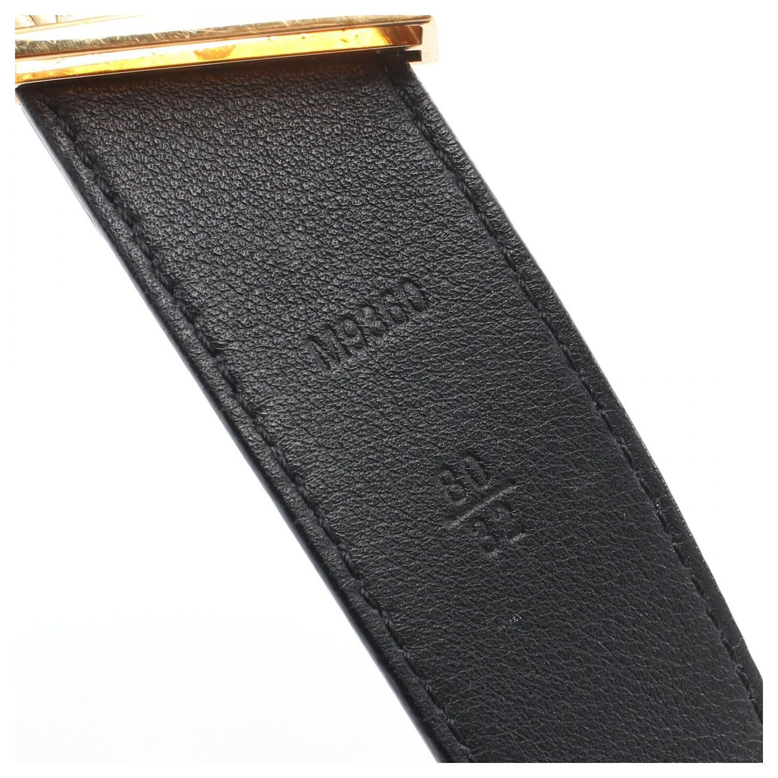 Brand new LV black epi beltt M9360U Louis Vuitton Black Epi LV Initiales Belt - Size 90  main image 4