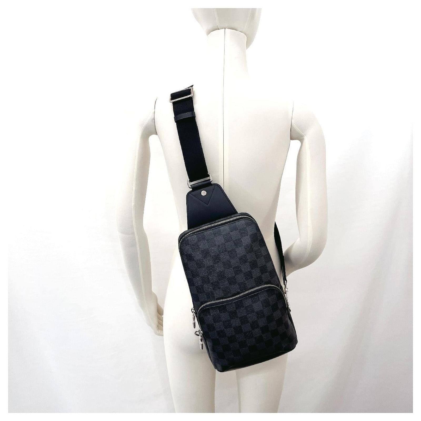 Louis Vuitton Damier Graphite Avenue Sling Bag N41719 Black Cloth  ref.1797668 - Joli Closet