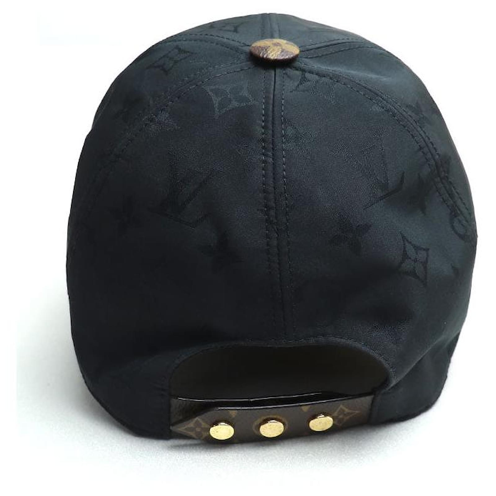 魂 Louis Vuitton キャップ M76528 ブラック/ブラウン 魂 Louis Vuitton キャップ M76528 ブラック/ブラウン 美品
