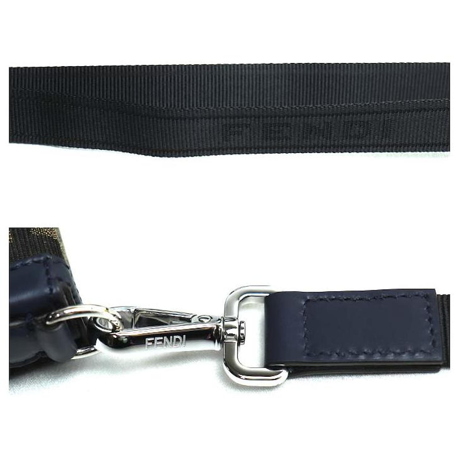 Fendi Baguette Soft Trunk Phone Pouch Shoulder Bag Blue