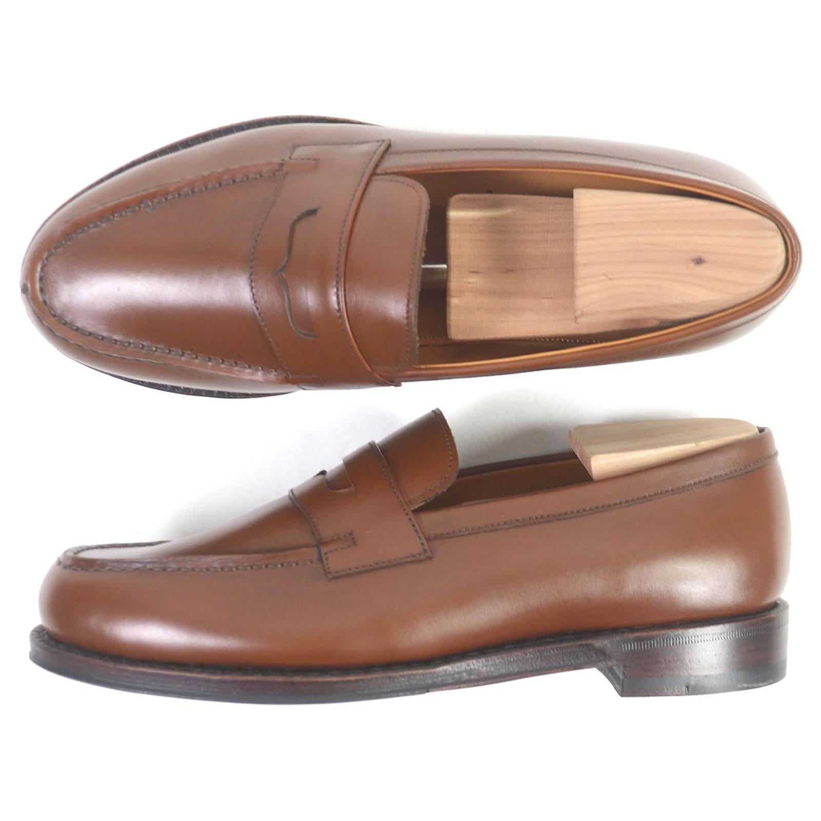 Autre Marque JALAN SRIWIJAYA Leather Penny Loafers Brown 38 ref