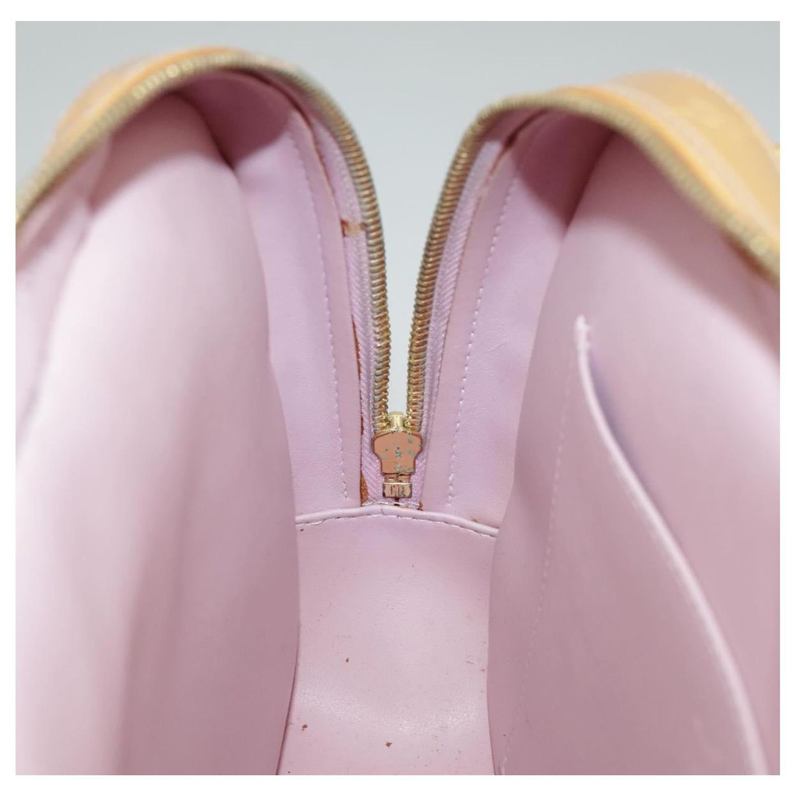 LOUIS VUITTON Monogram Vernis Marley Backpack Marshmallow Pink M91039 Auth 98067 LOUIS VUITTON Monogram Vernis Marley Backpack Marshmallow  main image 3