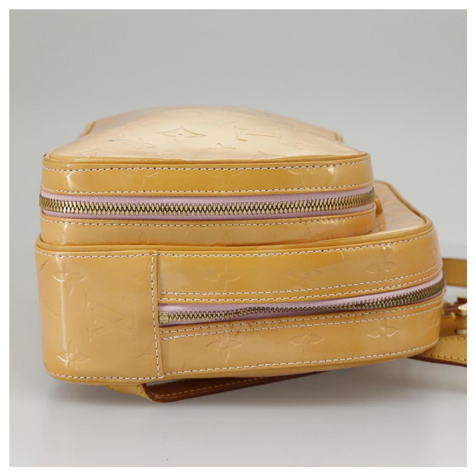 LOUIS VUITTON Vernis Marley Backpack Marshmallow Pink M91039 LV Auth 144764 LOUIS VUITTON Monogram Vernis Marley Backpack Marshmallow  main image 3