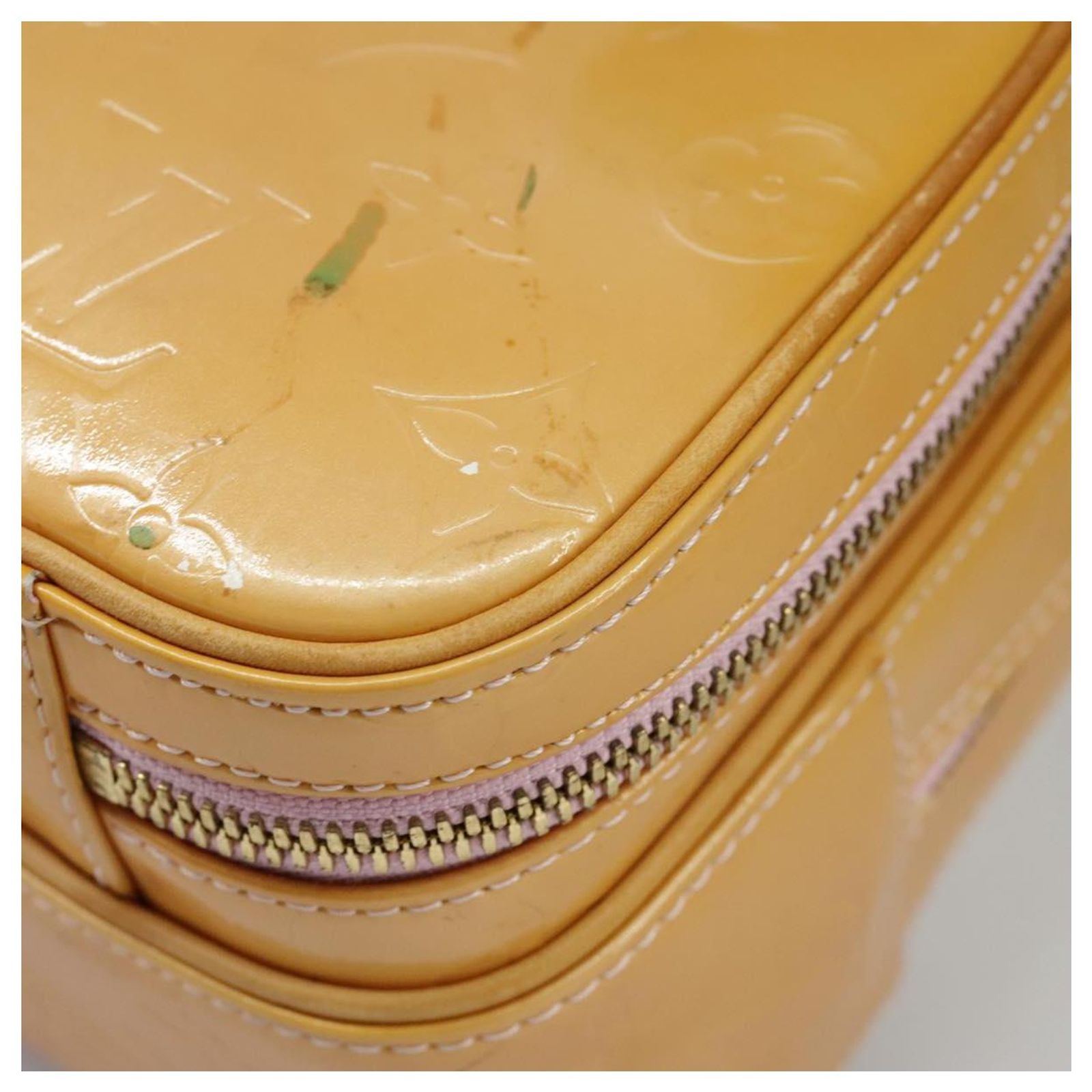 LOUIS VUITTON Monogram Vernis Marley Backpack Marshmallow 