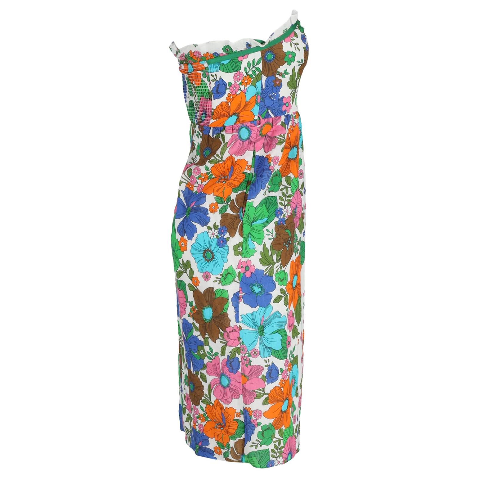 riders midi dress by zimmermann Zimmerman Riders Printed Ruffle Dress