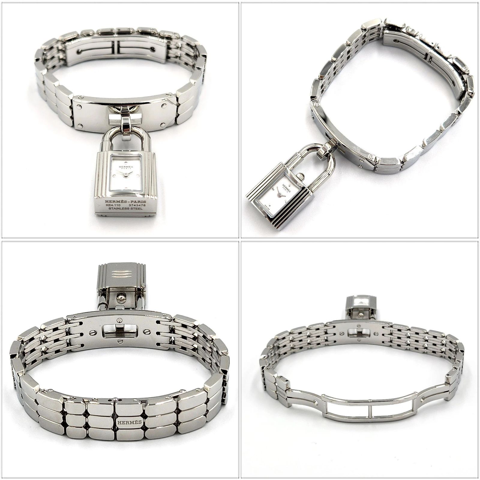 HERMES Kelly watch KE4.110 white Dial Quartz Ladies Watch_901961 Hermes Kelly Watch Stainless Steel with Clachette KE4.110  main image 2
