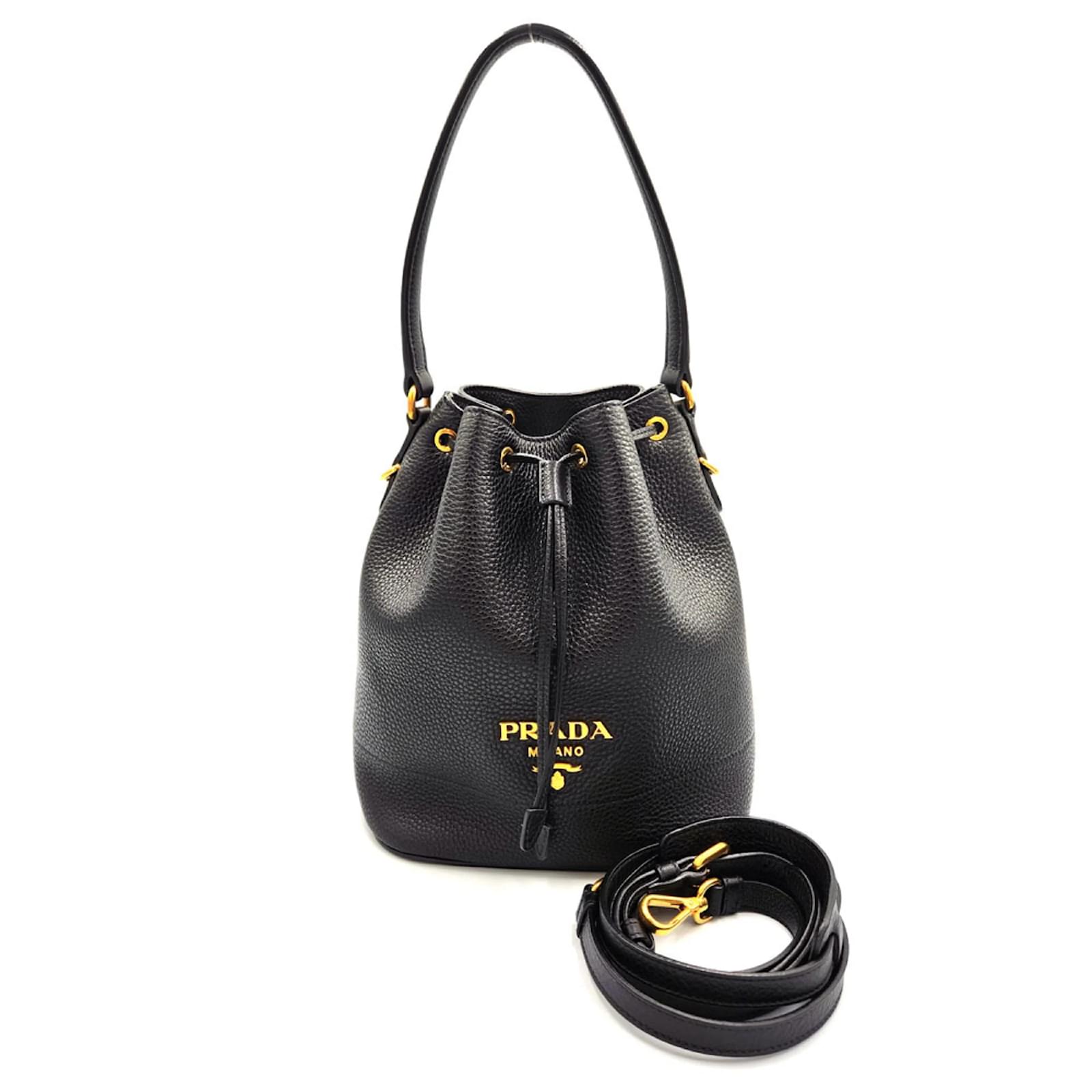 【PRADA】BUCKET BAG Black Prada Duet Re-Nylon bucket bag | PRADA