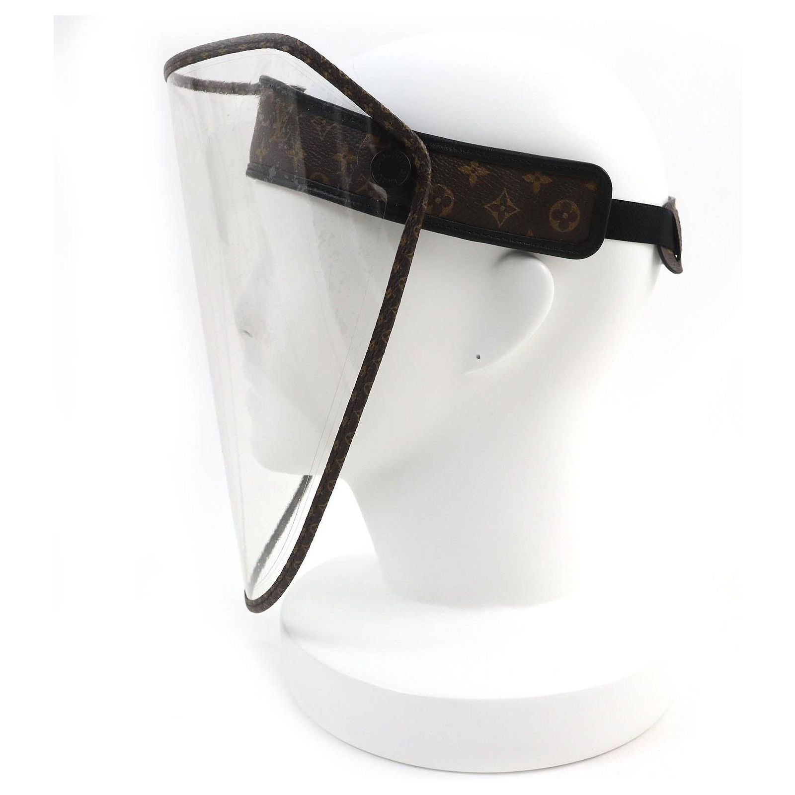Louis Vuitton Sun Visor LV Shield Monogram Canvas Brown Louis Vuitton Monogram Sun Visor Face Shield Brown Cloth ref  main image 2