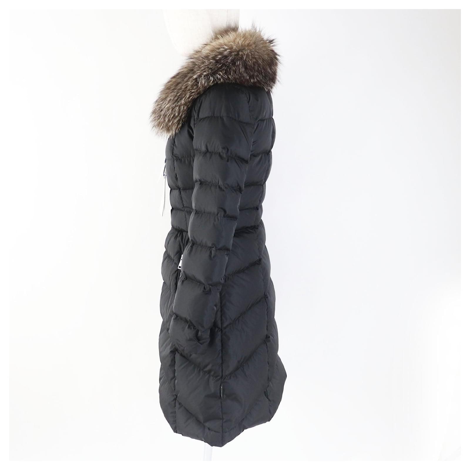 MONCLER  【HIRONDELLE 】 Moncler HIRONDELLE Nylon Down Coat Women Black Cloth ref