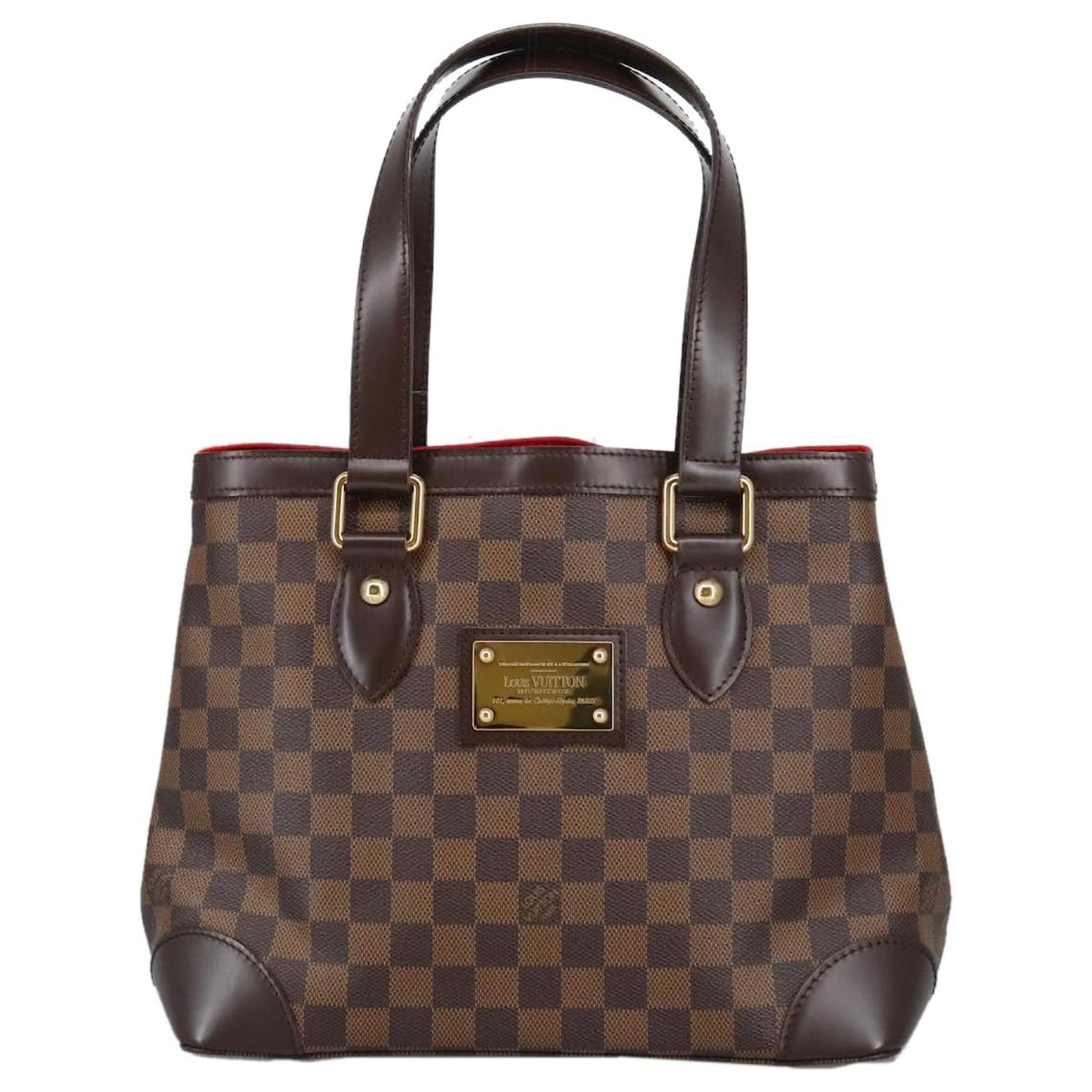 LOUIS VUITTON Damier Ebene Hampstead PM Tote Bag N51205 LV Auth