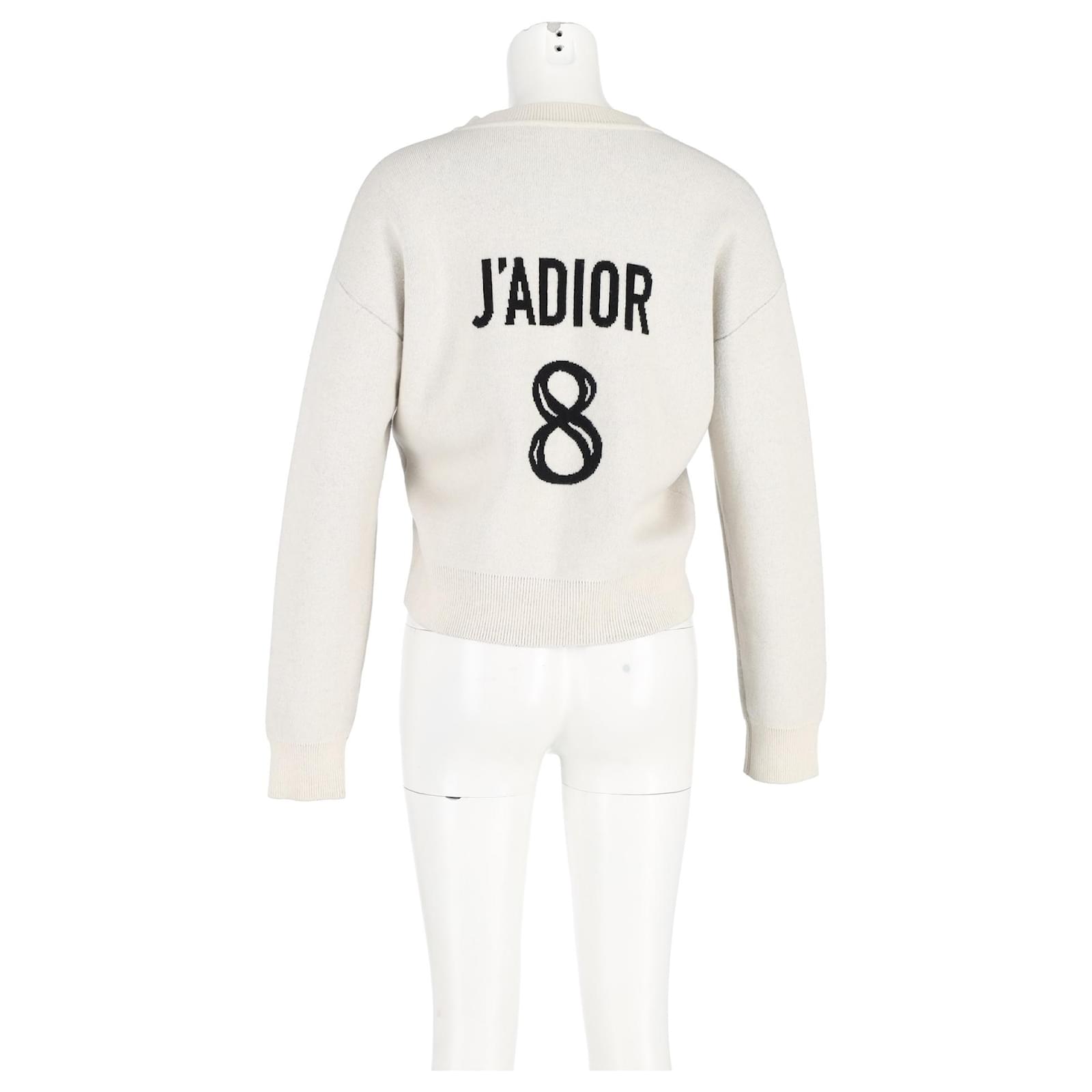 Christian Dior J'Adior 8 Boxy Sweater in Grey Cashmere Wool