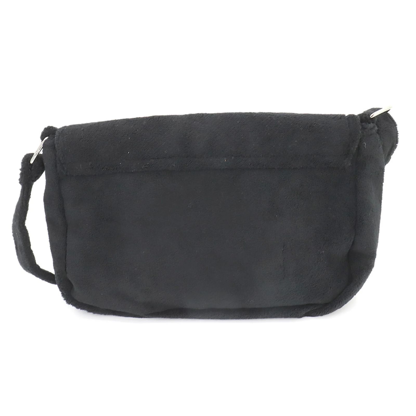Chanel Precision Coco Mark Shoulder Bag Black Faux fur ref.1837077