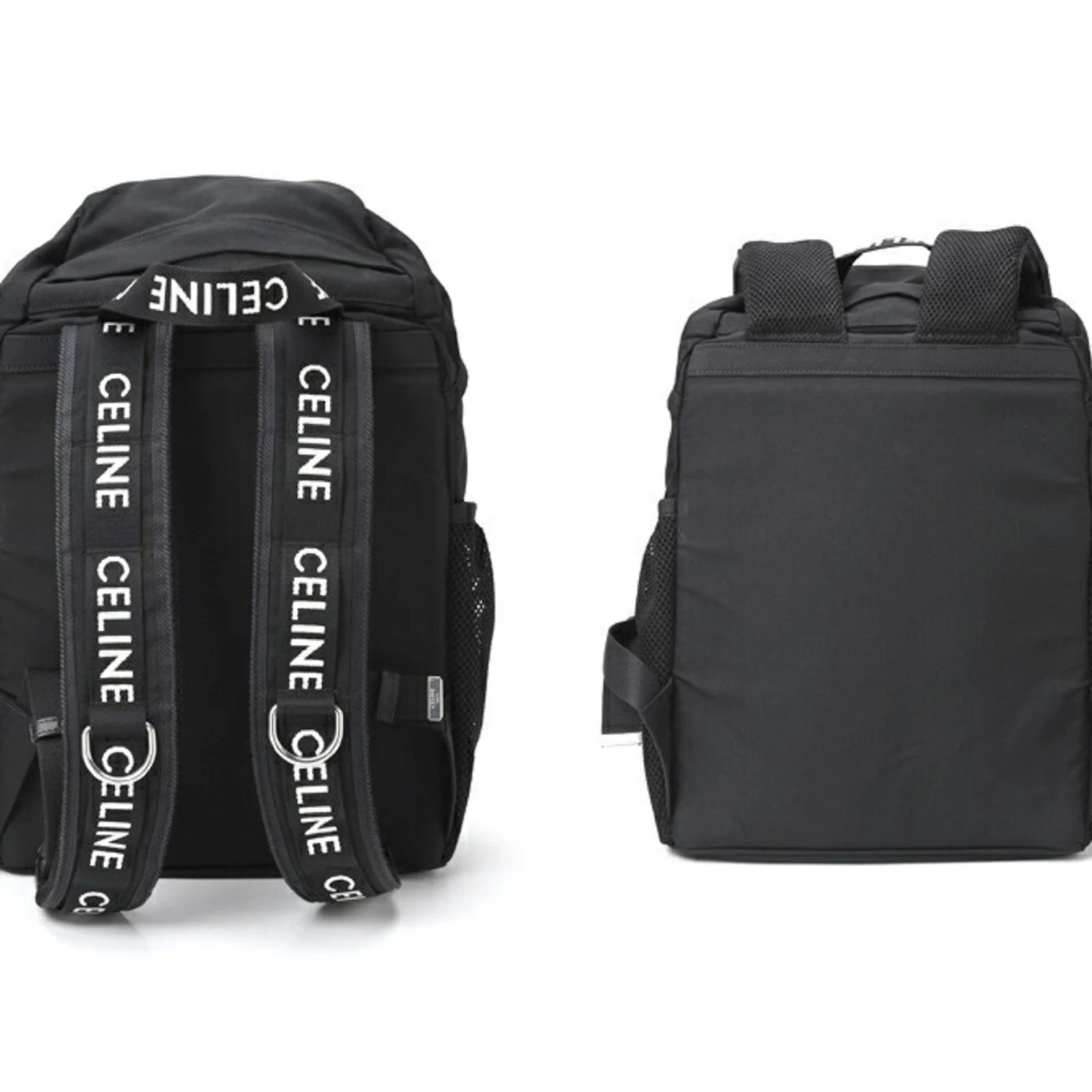 Celine Trekking Backpack Black Nylon Silver Céline Celine Trekking Rucksack Backpack Black Nylon ref  main image 4