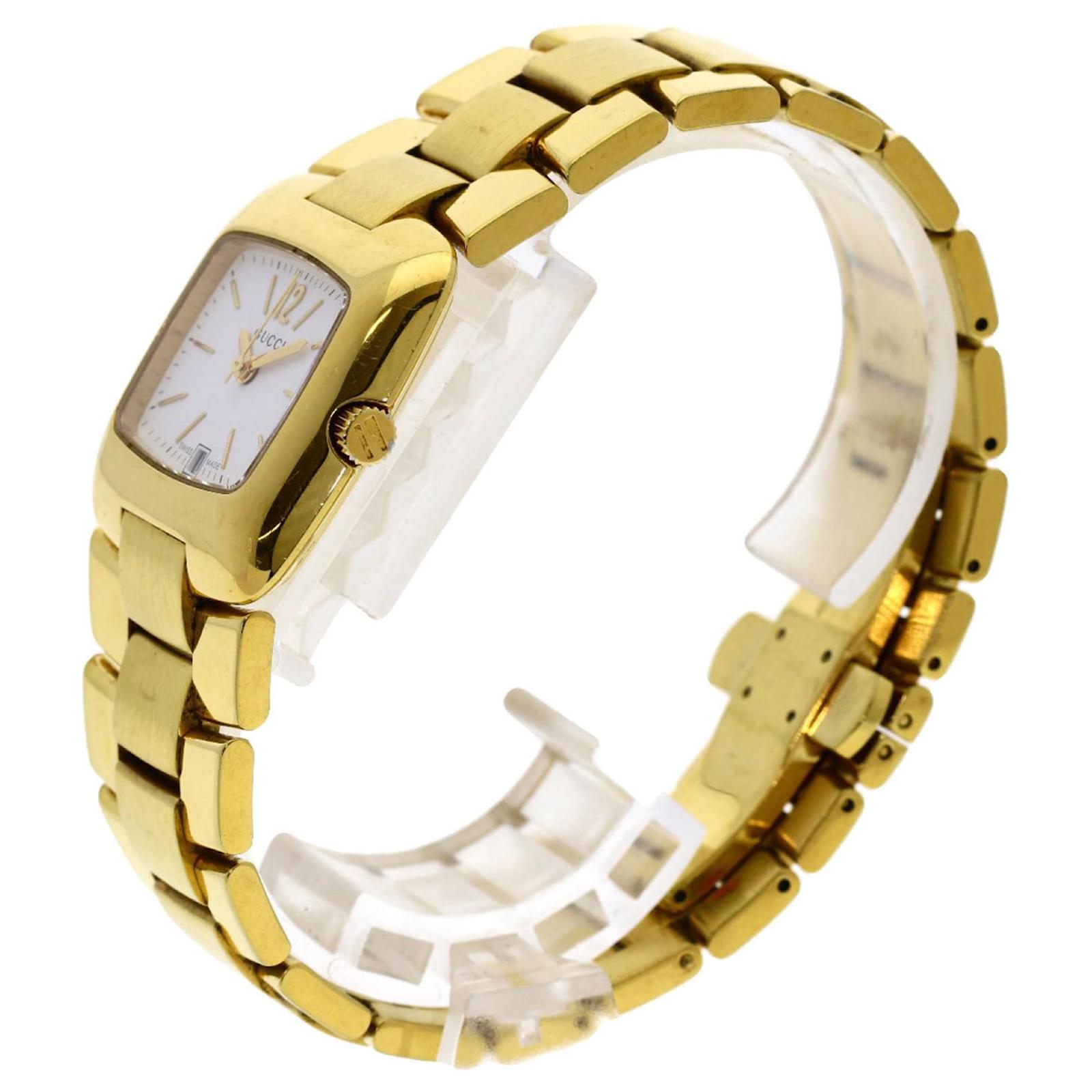 Gucci ゴールド スクエアフェイス 時計　ジャンク品 Gucci 8500L Square Face Watch GP Ladies ref.1839588 - Joli Closet
