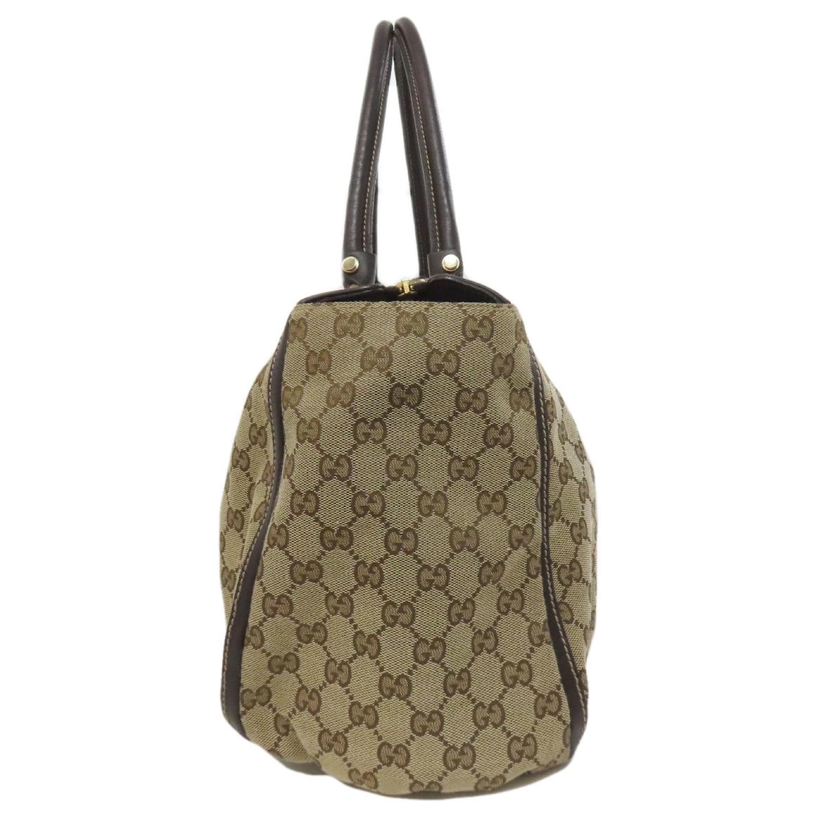 ア*ロ様 GUCCI トートバッグ Gucci 190248 GG Abby Tote Bag Brown Cloth ref.1840055 - Joli