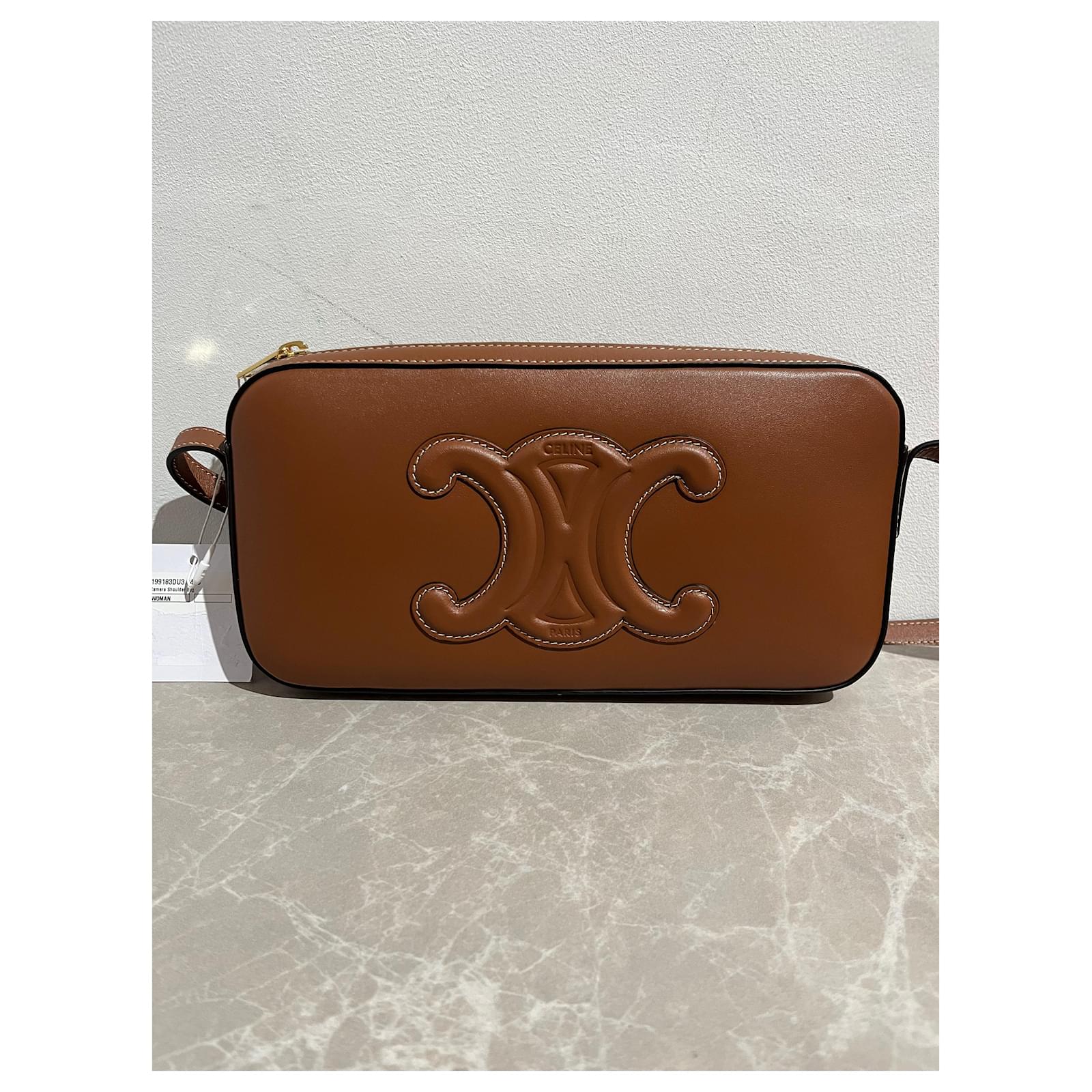 Triomphe Céline CELINE Handbags T. Leather Brown ref.1840170