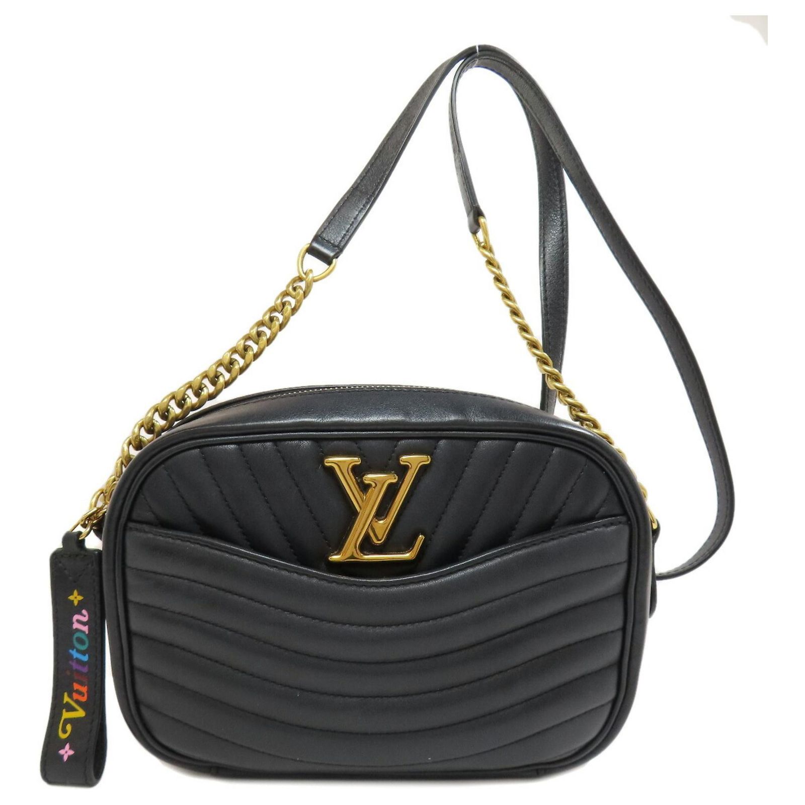 Louis Vuitton M53682 New Wave Camera Bag Black Leather ref.1840445