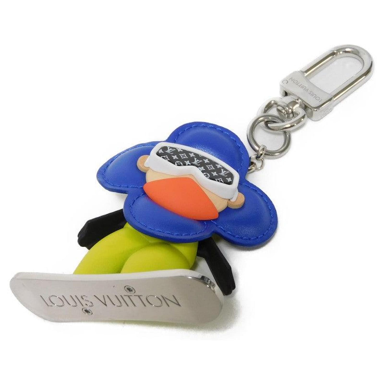 Louis Vuitton Vivienne Snowboard Keychain M00965 Blue Leather ref