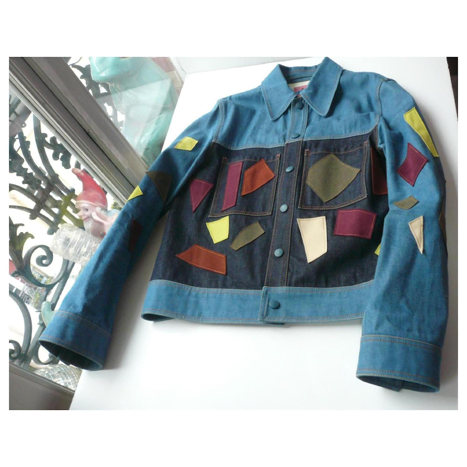 ACNE STUDIOS x BLA KONST Patchwork denim jacket New