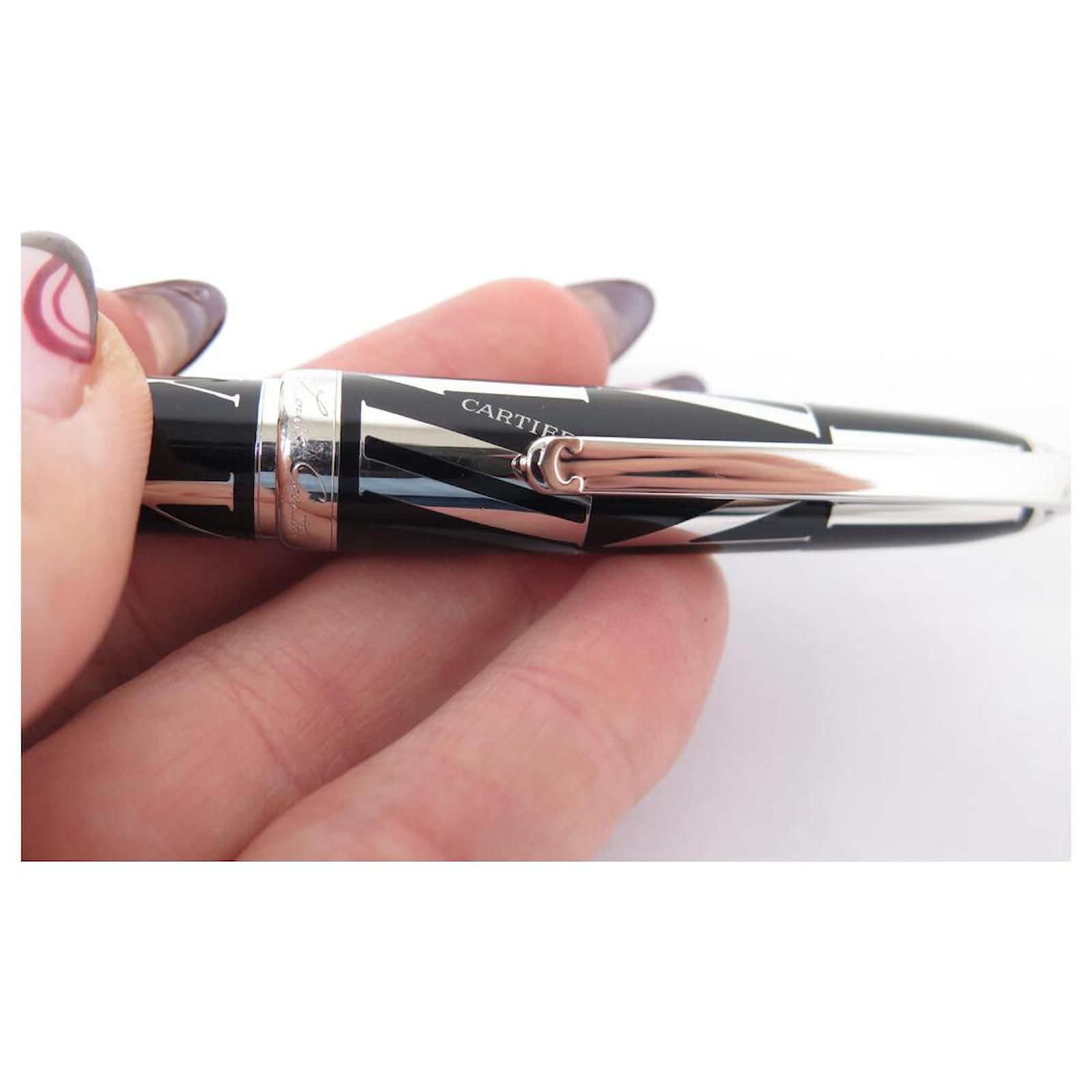 CARTIER STYLUS BALLPOINT LOUIS ROMAN NUMERALS ST170127 BLACK