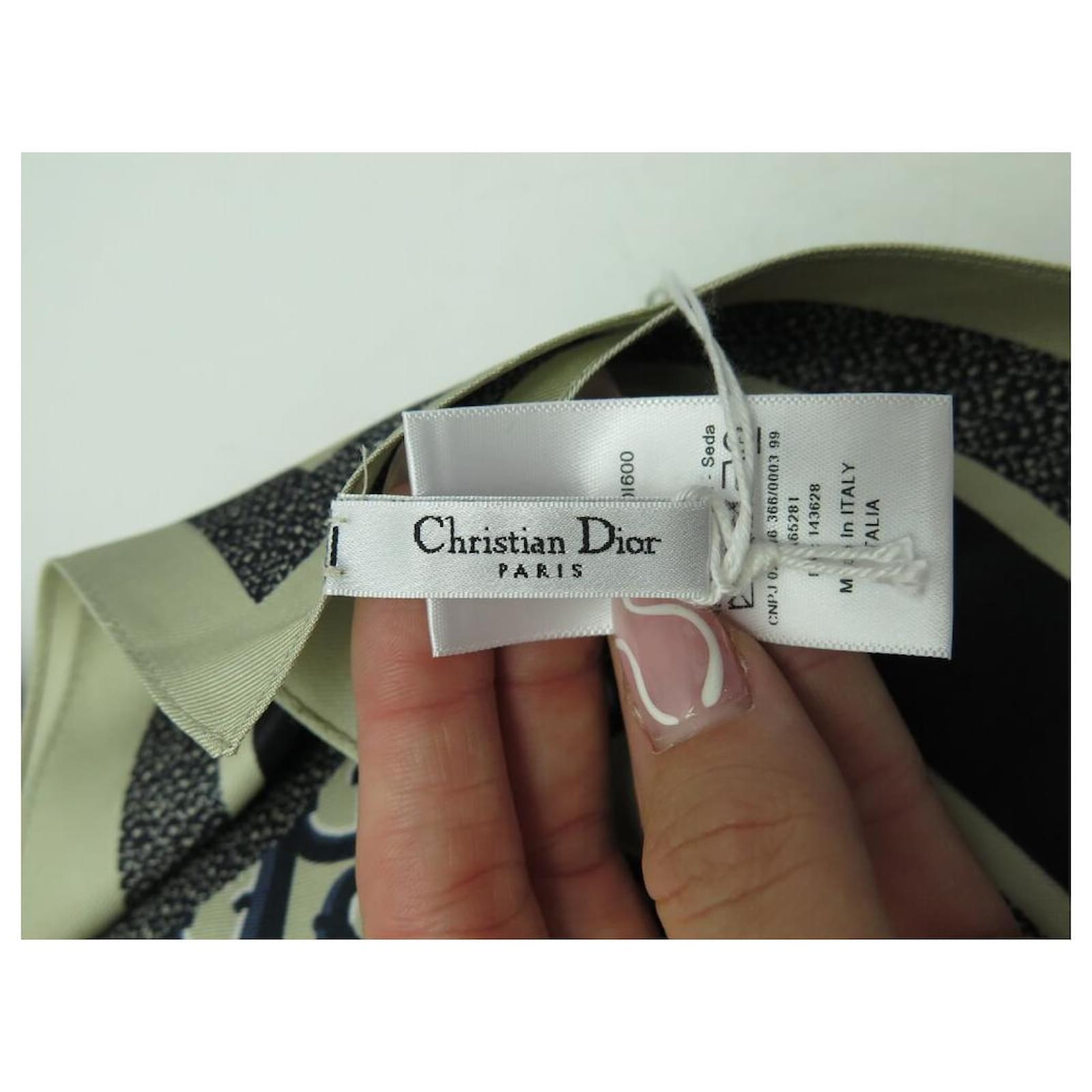NINE CAP SCARF CHRISTIAN DIOR OBLIQUE VISOR SILK
