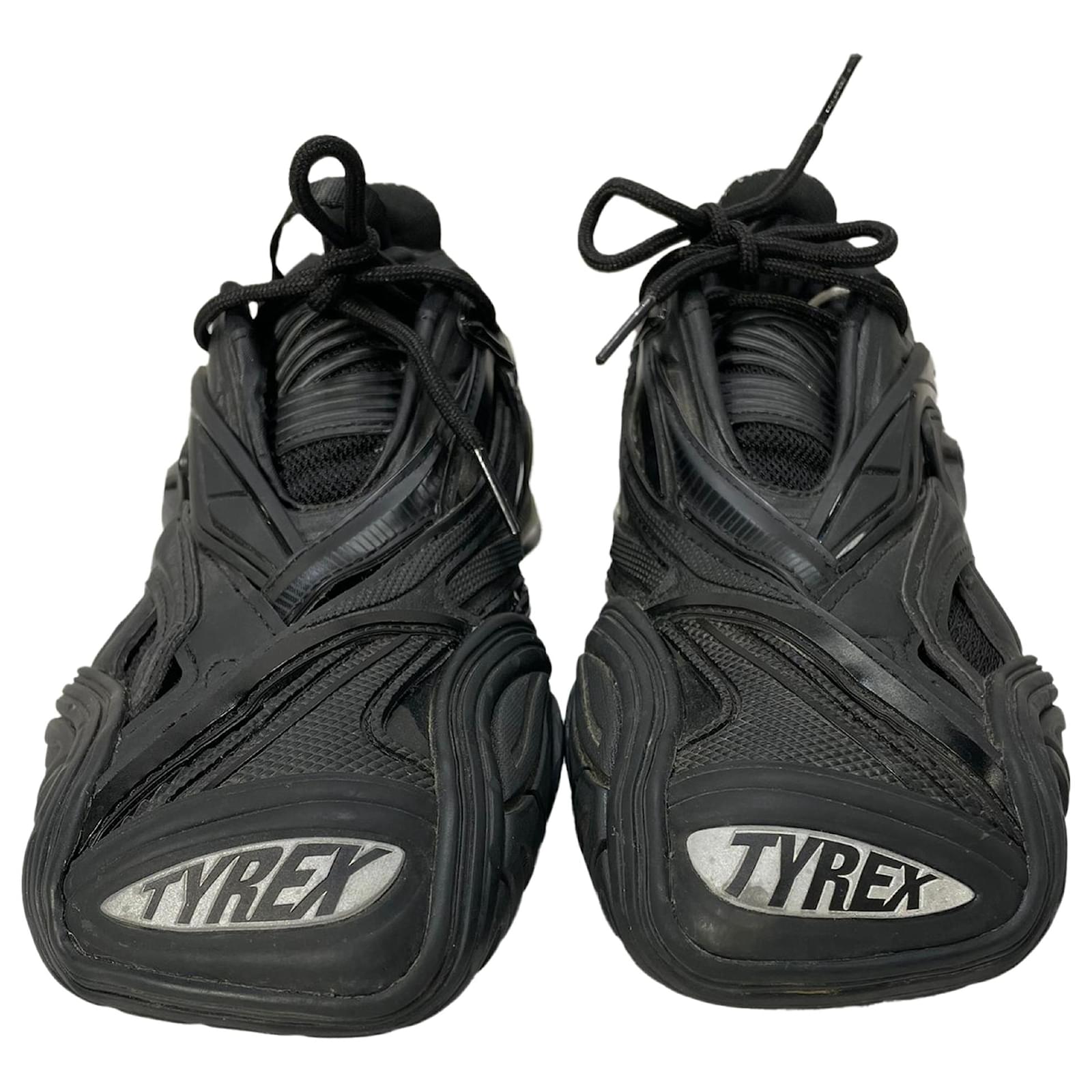 靴 Balenciga tyrex black size40 Balenciaga Tyrex Lace-Up Sneakers in Black Polyurethane Plastic