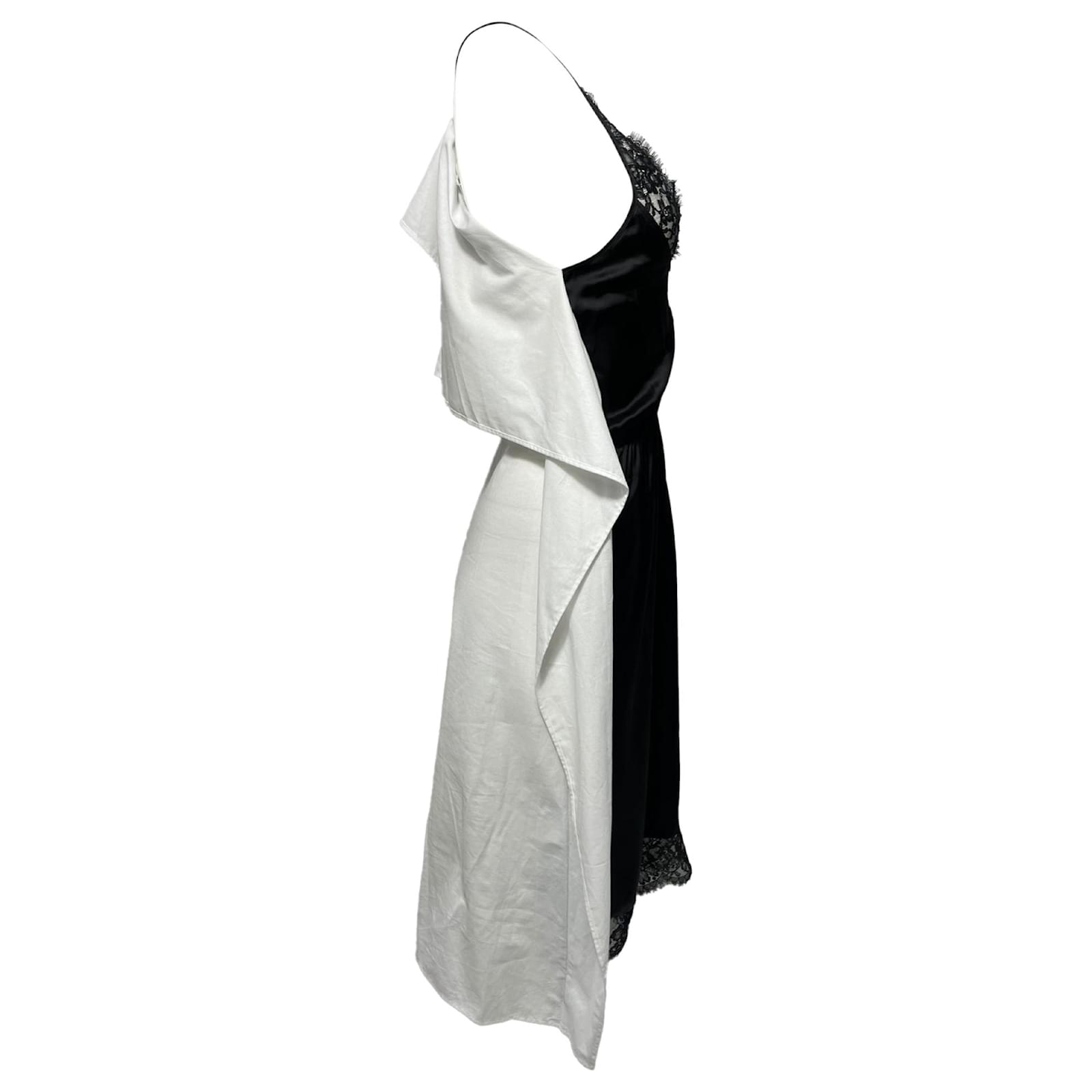 Maison Martin Margiela MM6 Maison Margiela Paneled Lace-Trim Midi