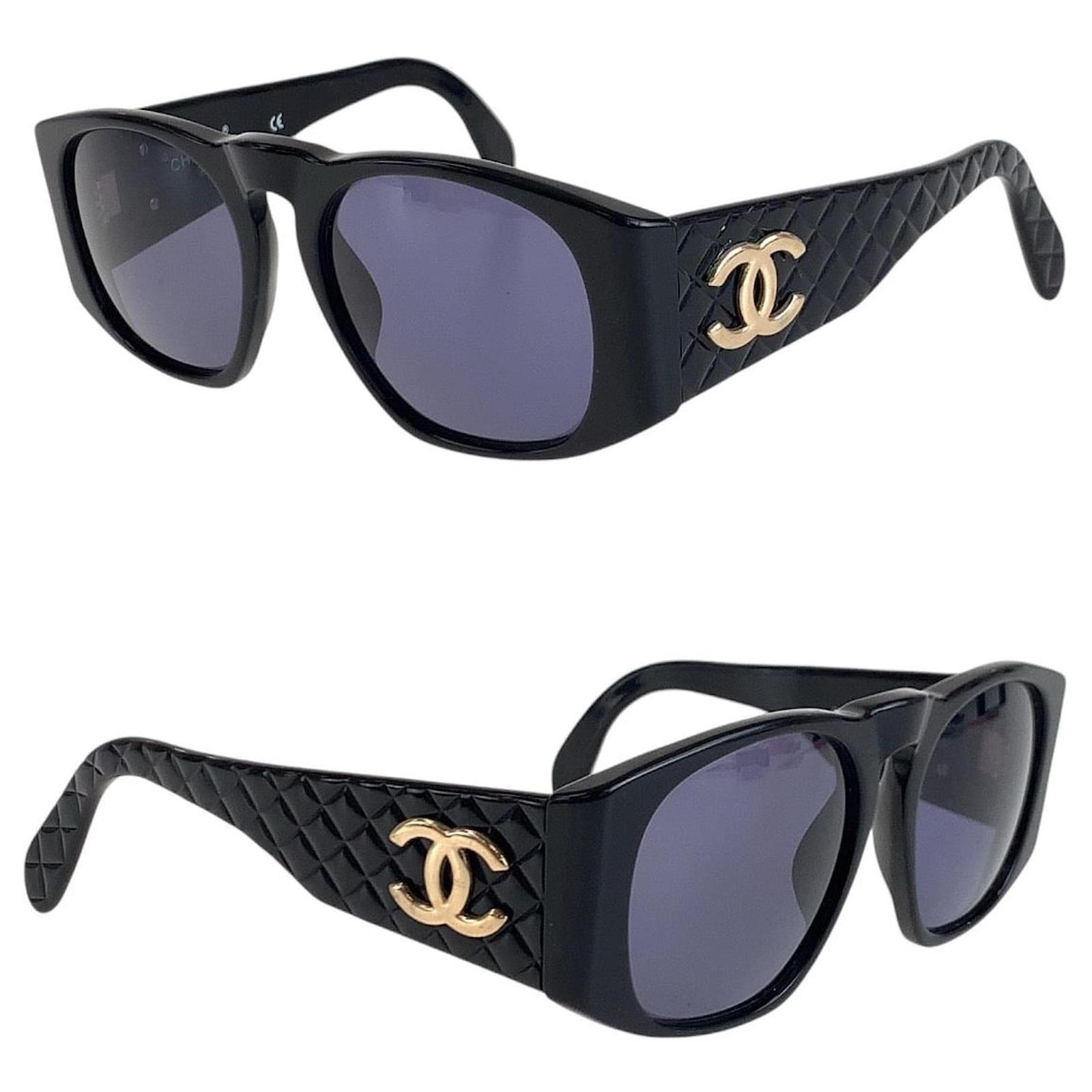 Chanel Vintage Matelasse Coco Mark Sunglasses Plastic ref