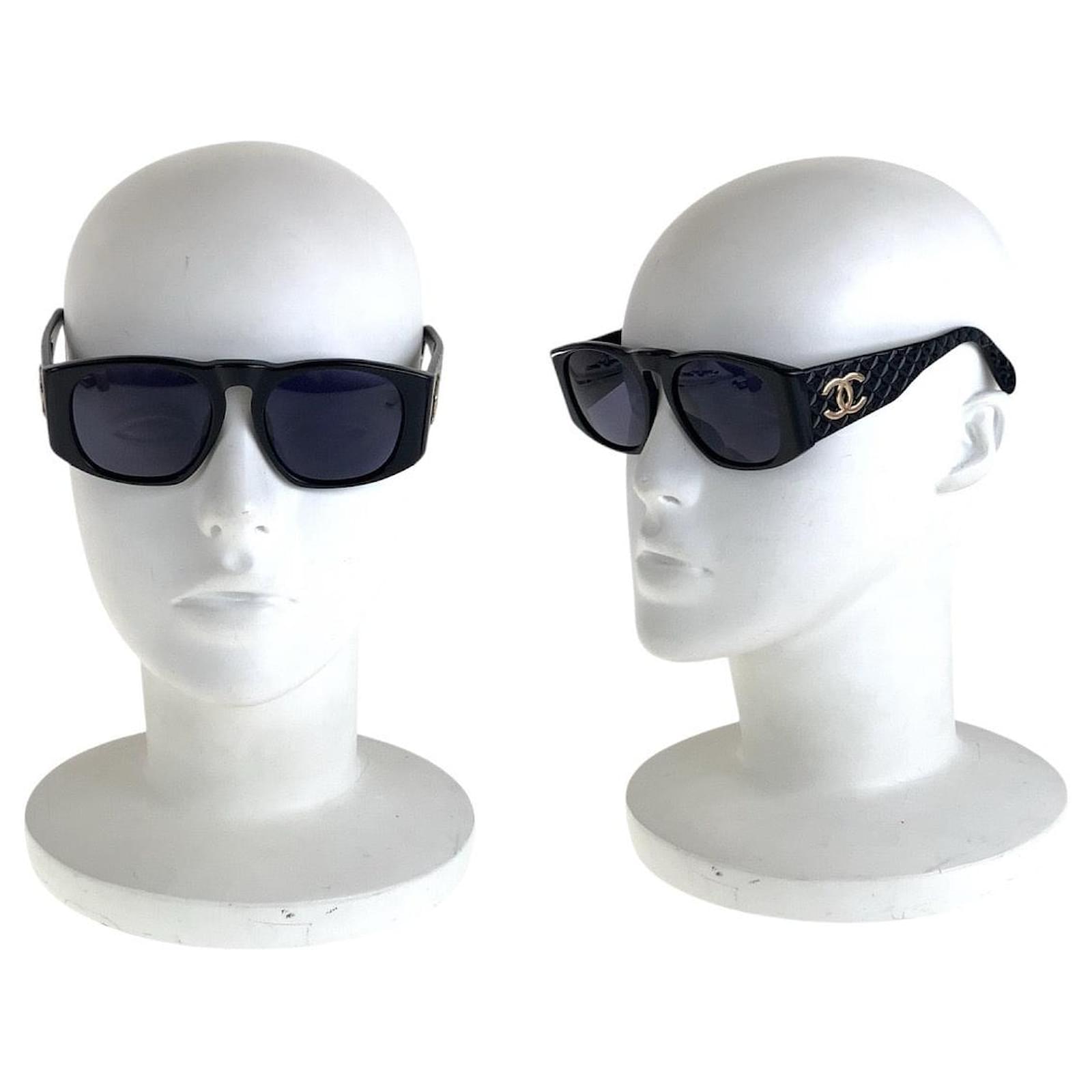 Chanel Vintage Matelasse Coco Mark Sunglasses Plastic ref