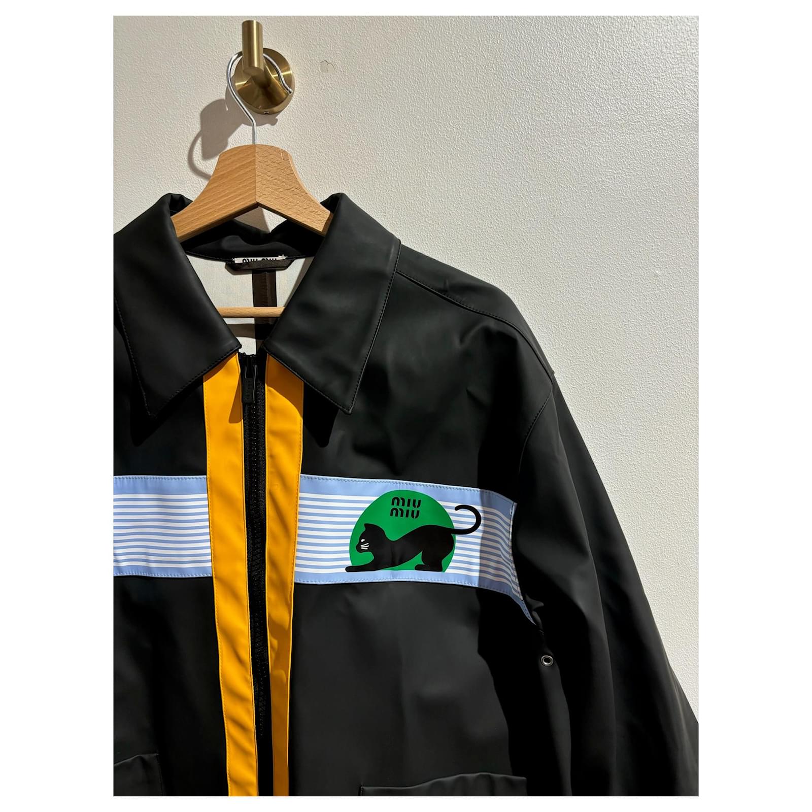 ジャケット MiuMiu FW25 Miu Miu Jackets Black (GWB221 175PF0002) Miu Miu Velvet Jacket, Size 40 IT