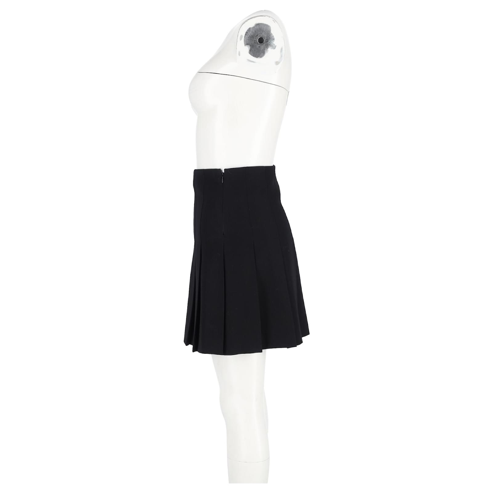 ワンピース ALESSANDRA RICH Women Short Skirts FABX4005 F23350900 Black Alessandra Rich virgin-wool Mini Skirt | Black | FARFETCH
