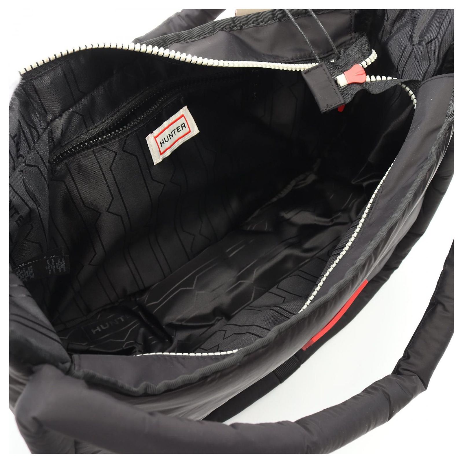 Autre Marque Hunter Nylon Large Hobo Tote Bag UBX3705KBM Black 