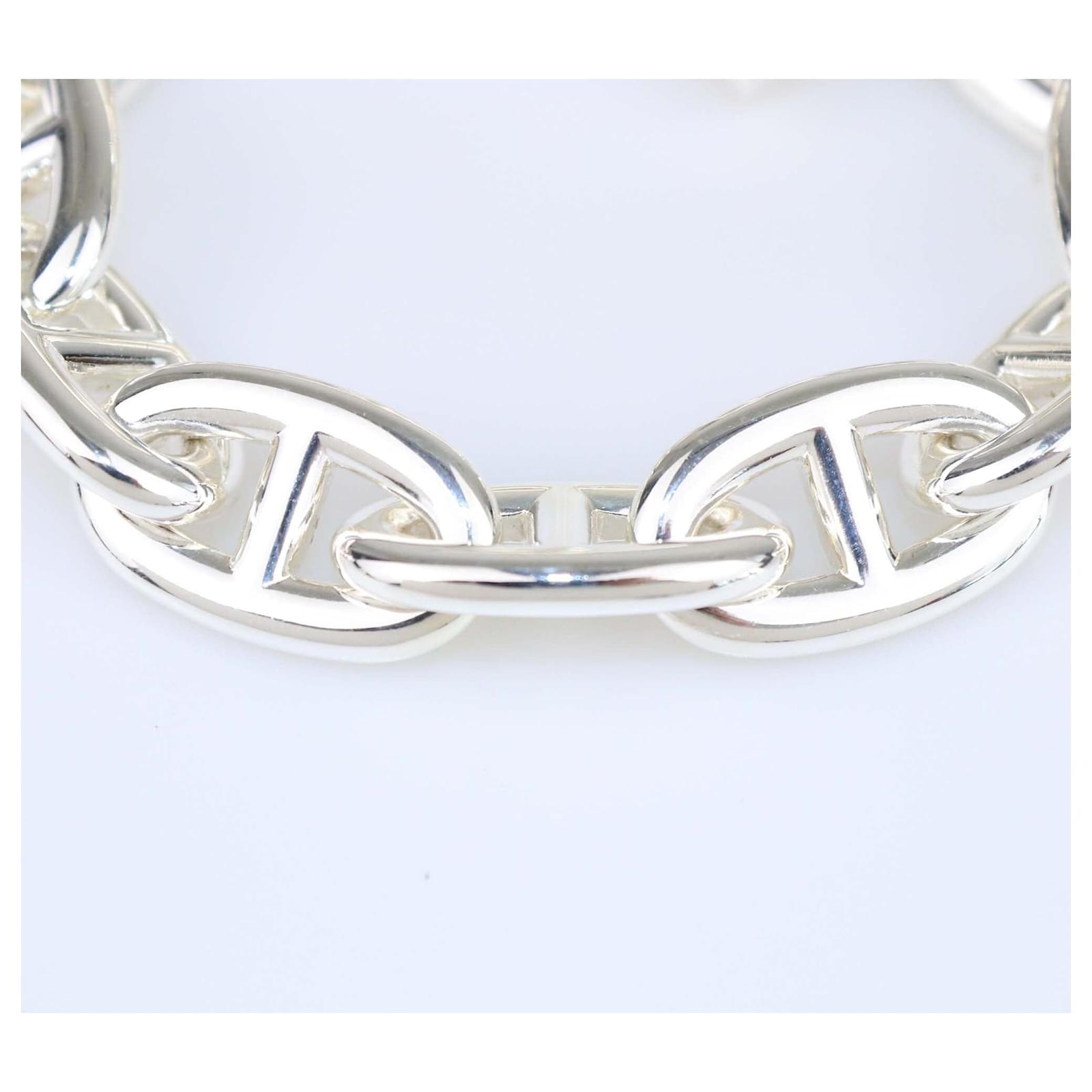 Hermès Hermes Silver Chaine D' Ancre Bracelet Very Large