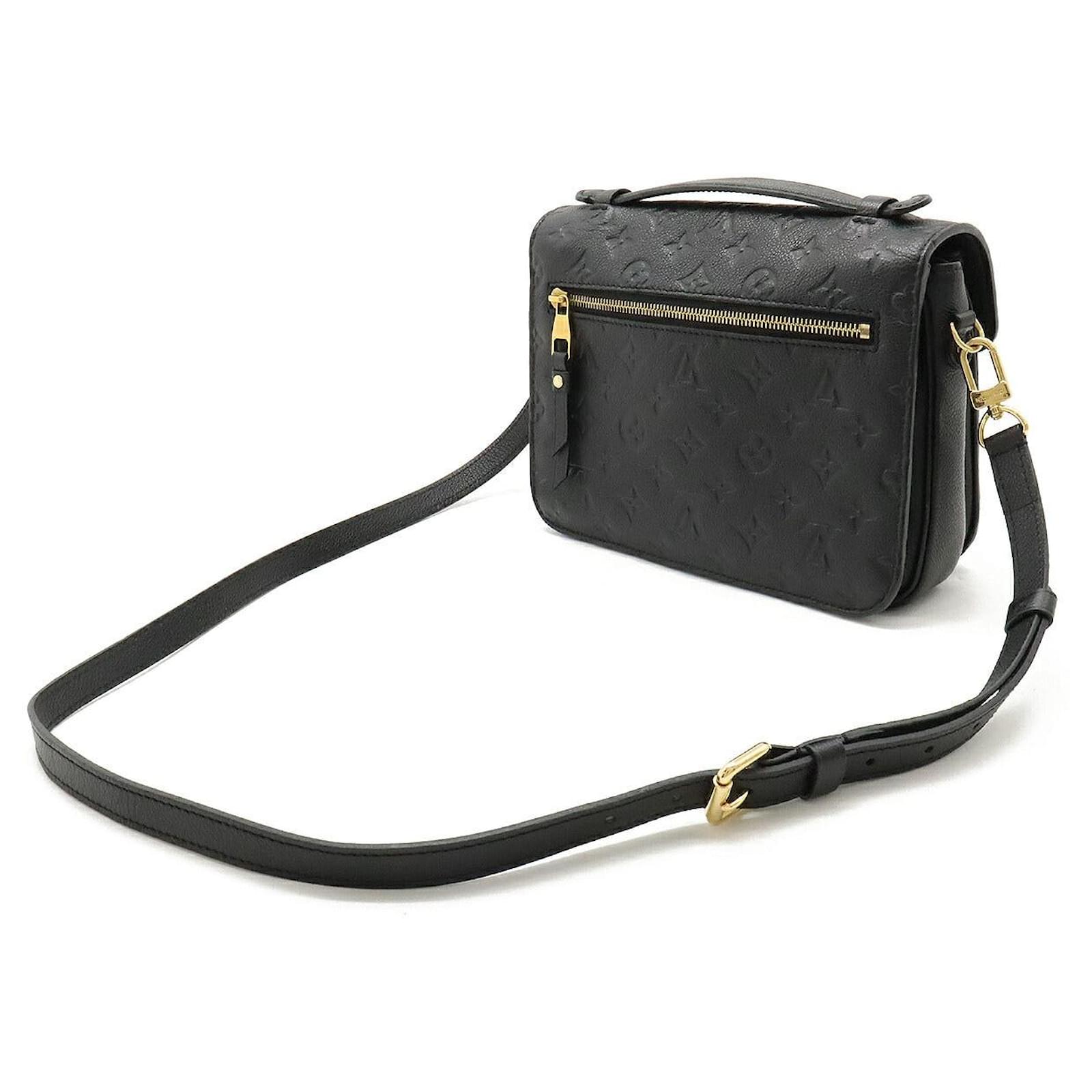 Louis Vuitton Monogram Empreinte Pochette Metis MM Handbag M41487 Black  Leather ref.1851634 - Joli Closet