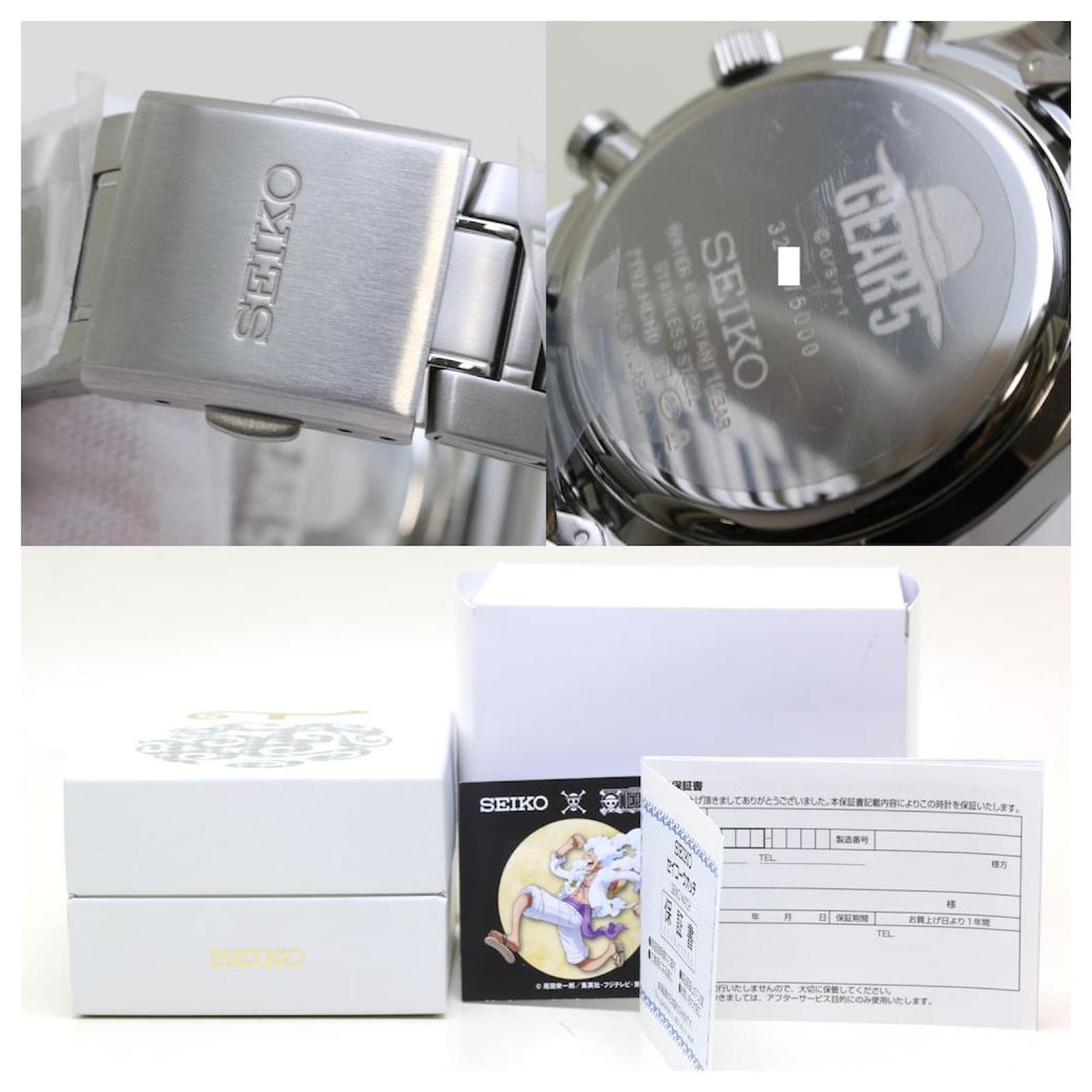 Seiko One Piece Monkey D. Luffy Limited Edition Uhr Gear 5 Silber Metall  ref.JC1851993 (Verkauft) - Joli Closet