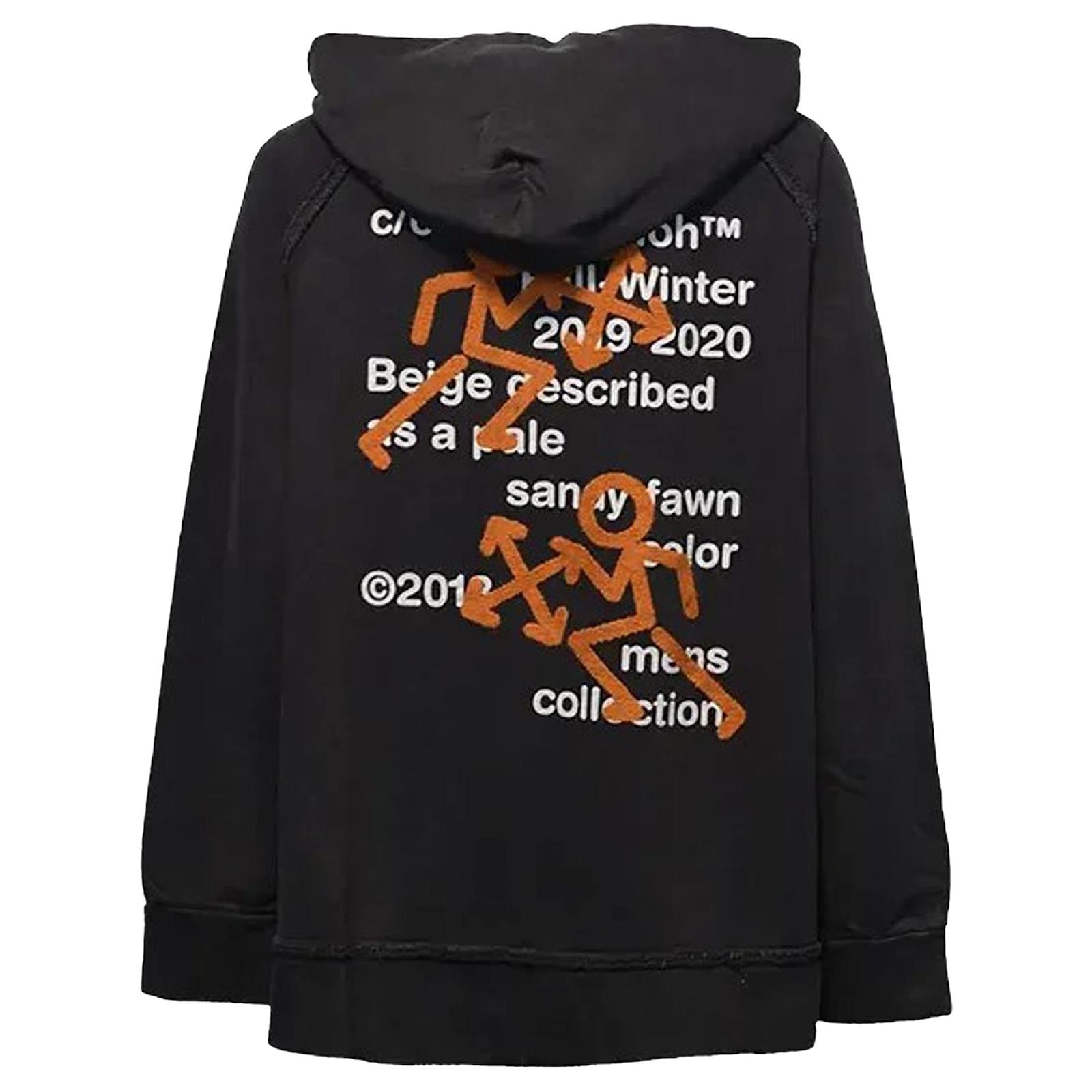 Off White Pictogram incompiuto hoodie Python print Cotton ref