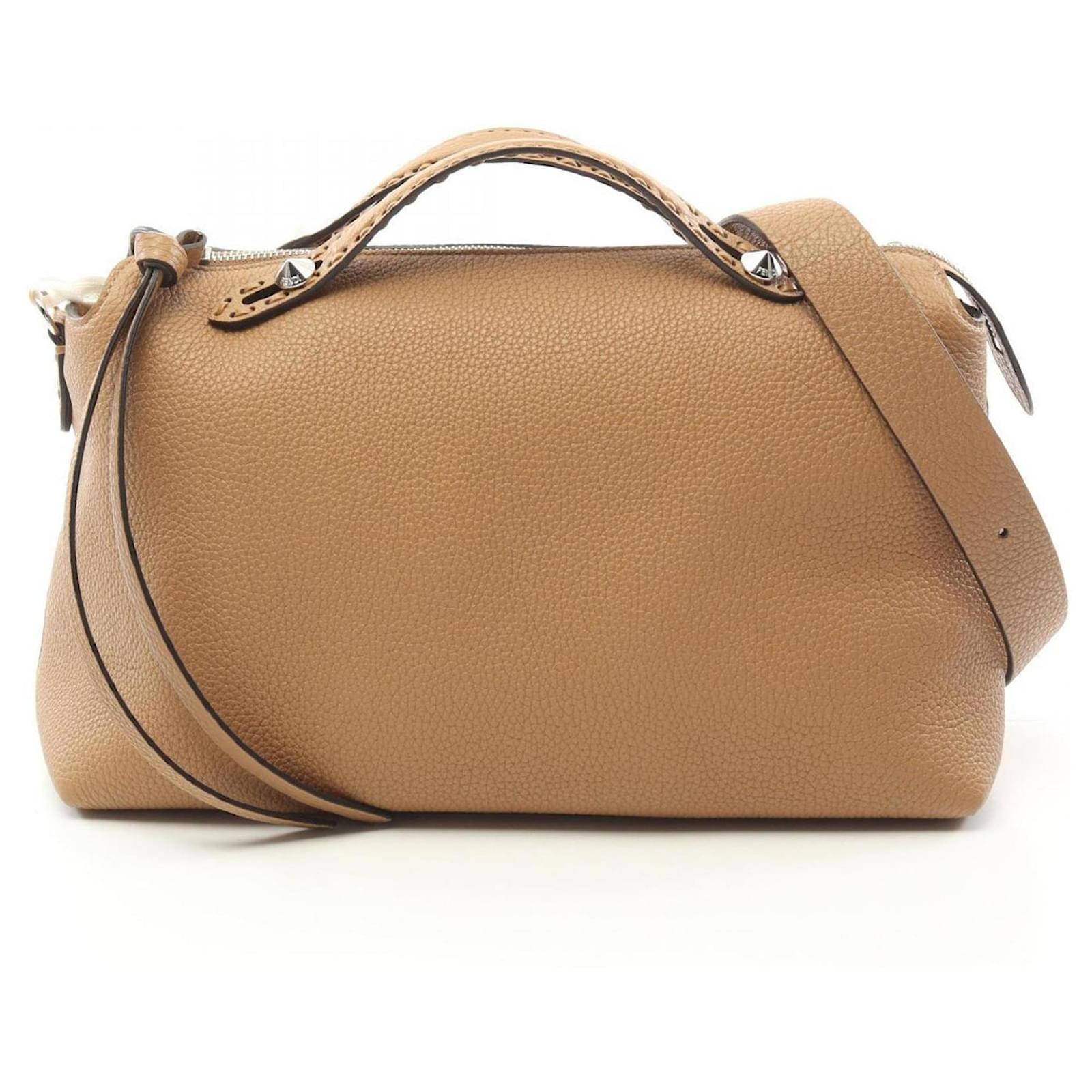 Fendi By The Way Selleria Large Handbag Brown Leather ref