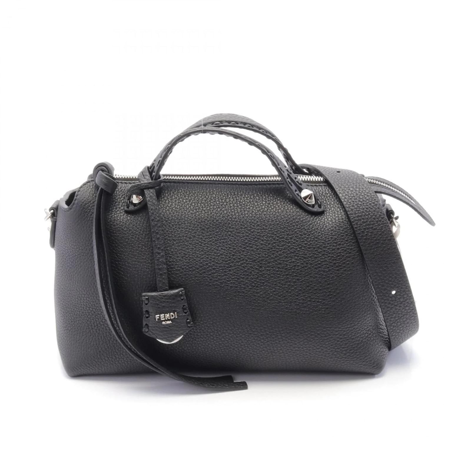 Fendi By The Way Selleria Medium Handbag Black Leather