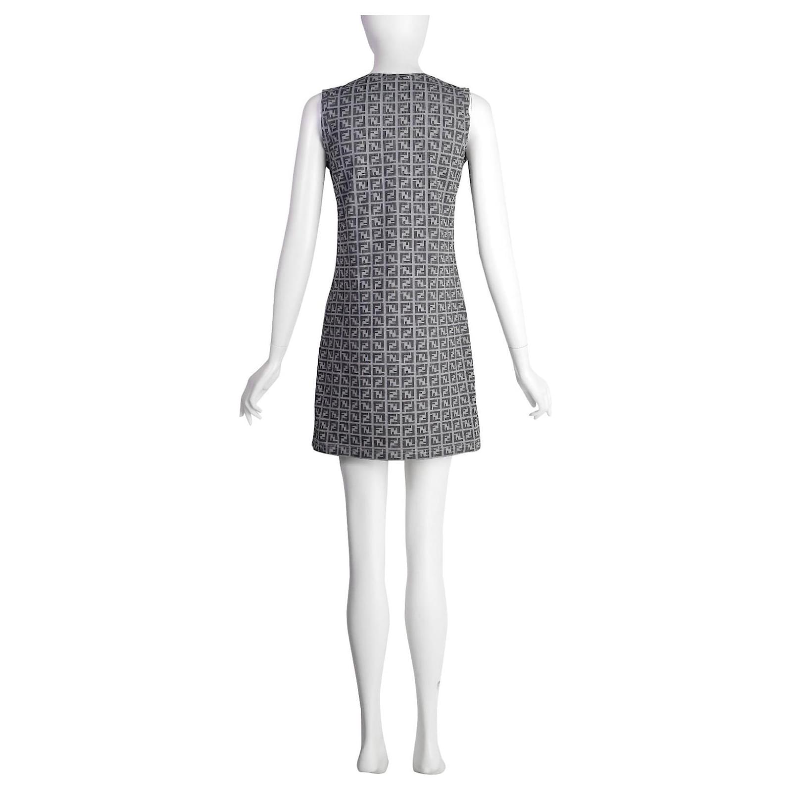 Fendi Dresses Grey Cotton ref.1858836 - Joli Closet