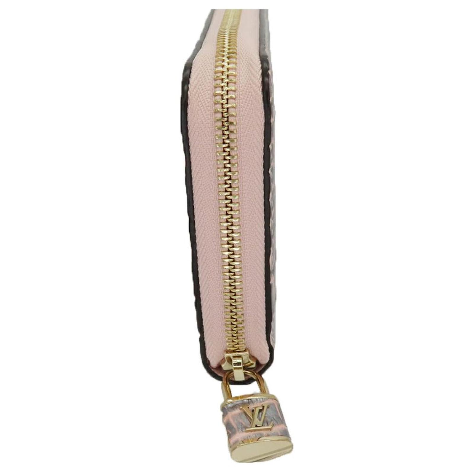 Louis Vuitton Crocodile Zippy Wallet Long Wallet N99373 Pink