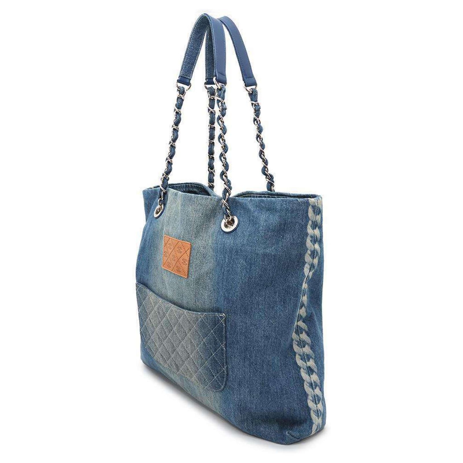 Chanel Denim Tote Bag Blue ref.JC1863053 (Sold) - Joli Closet